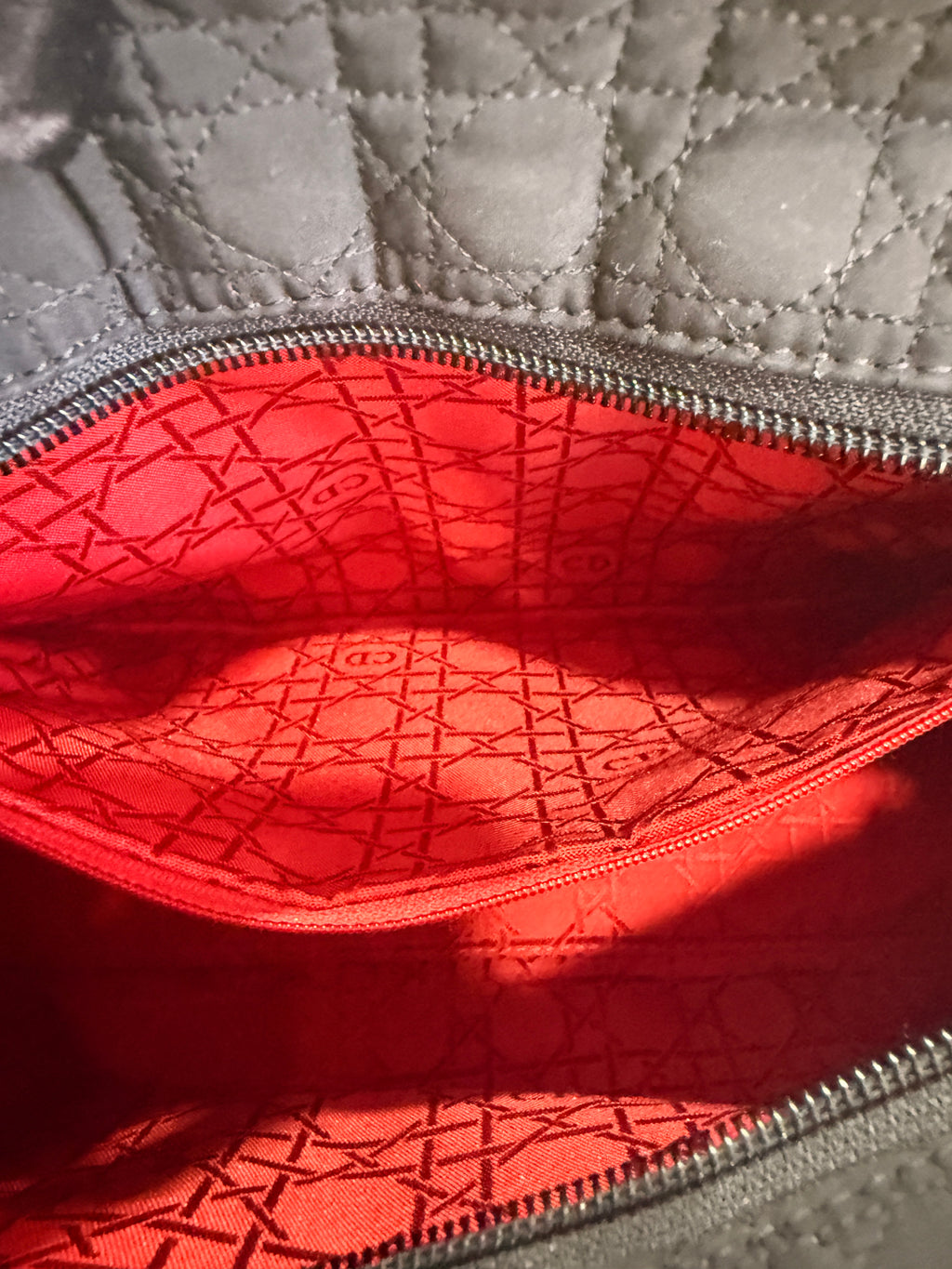 Dior Cannage Quilted Nylon Bag