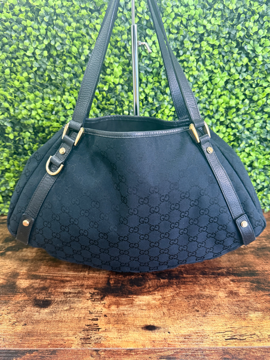 Gucci Black GG Canvas Abbey