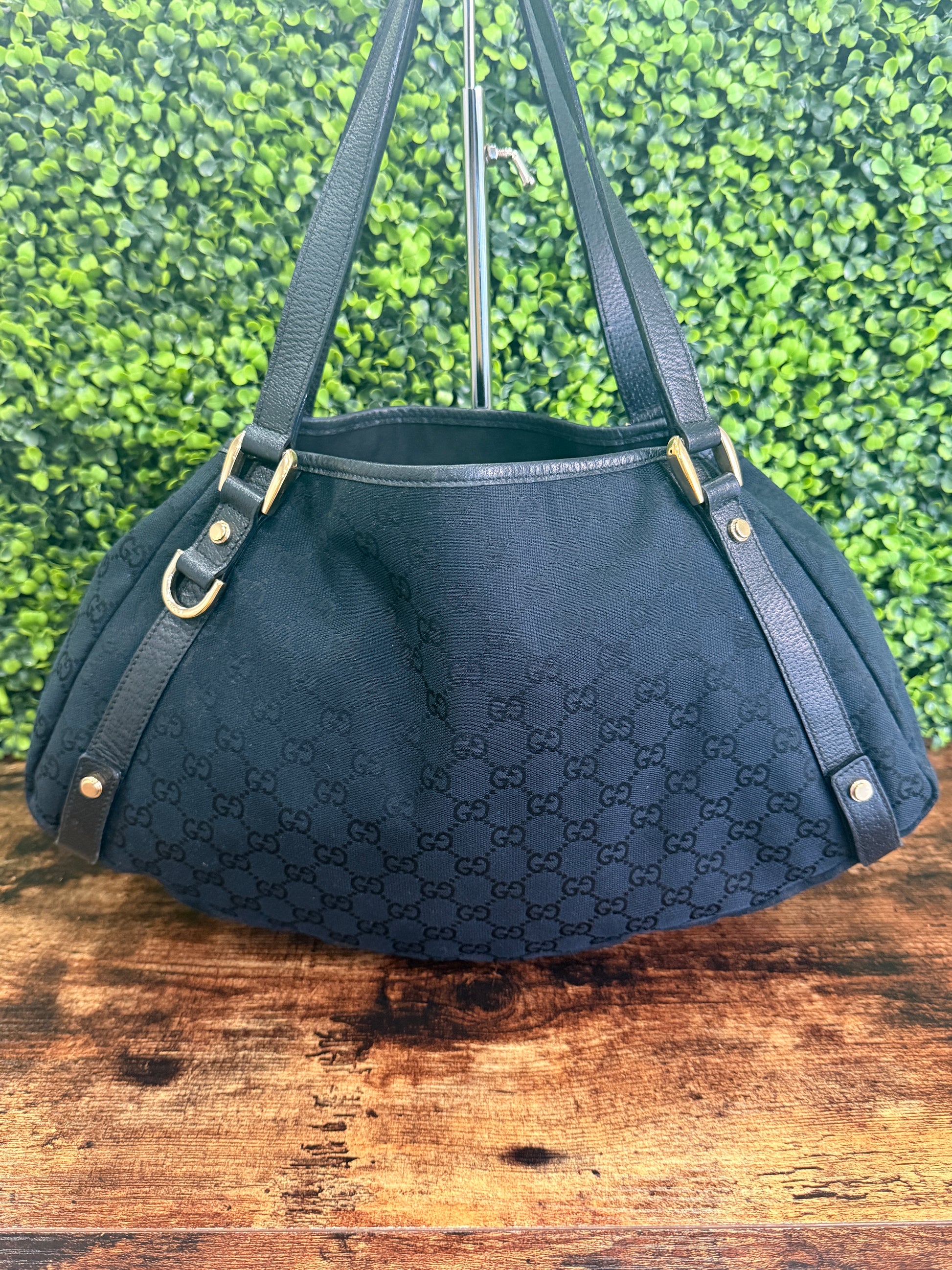 Gucci Black GG Canvas Abbey