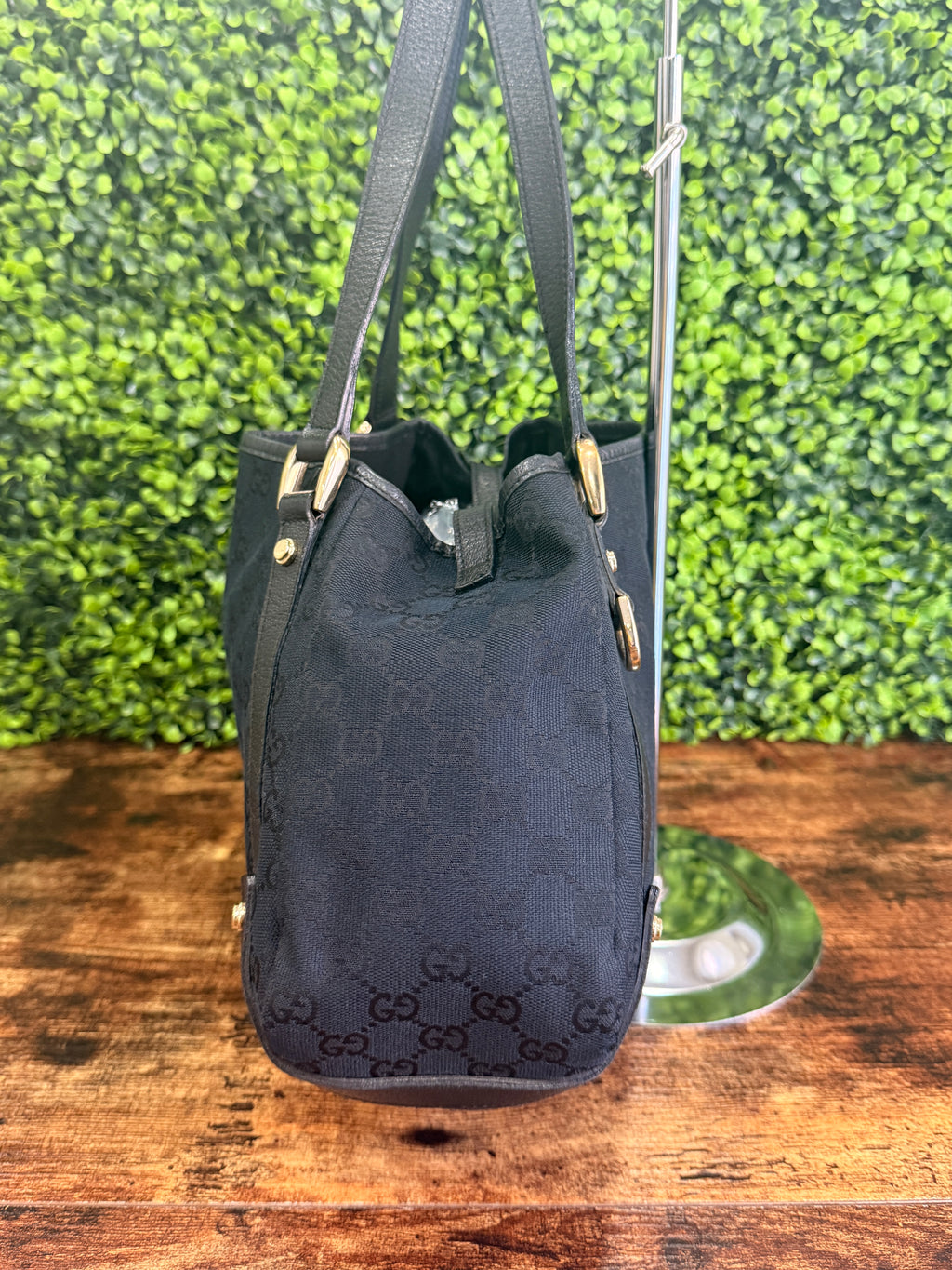Gucci Black GG Canvas Abbey