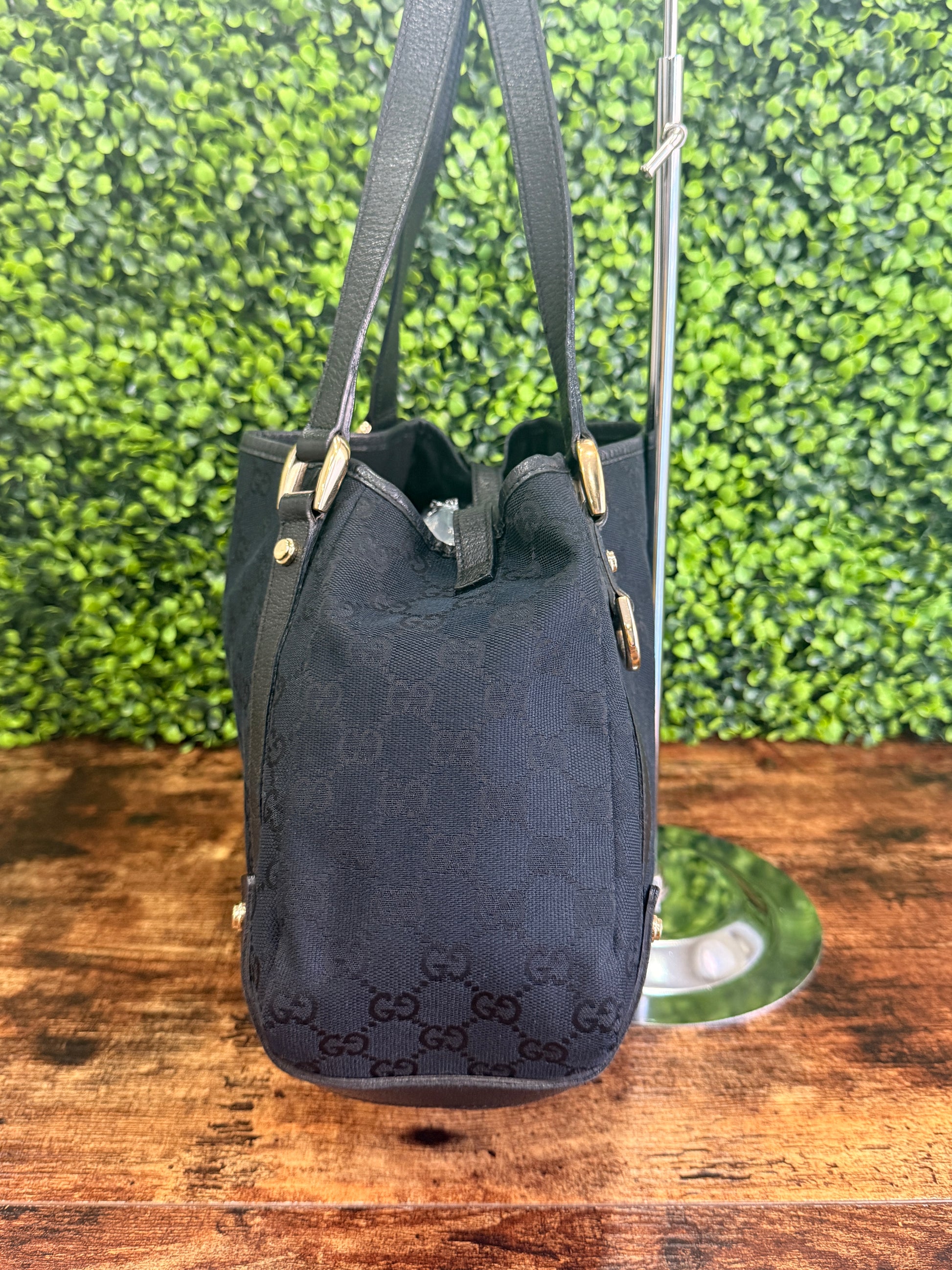 Gucci Black GG Canvas Abbey