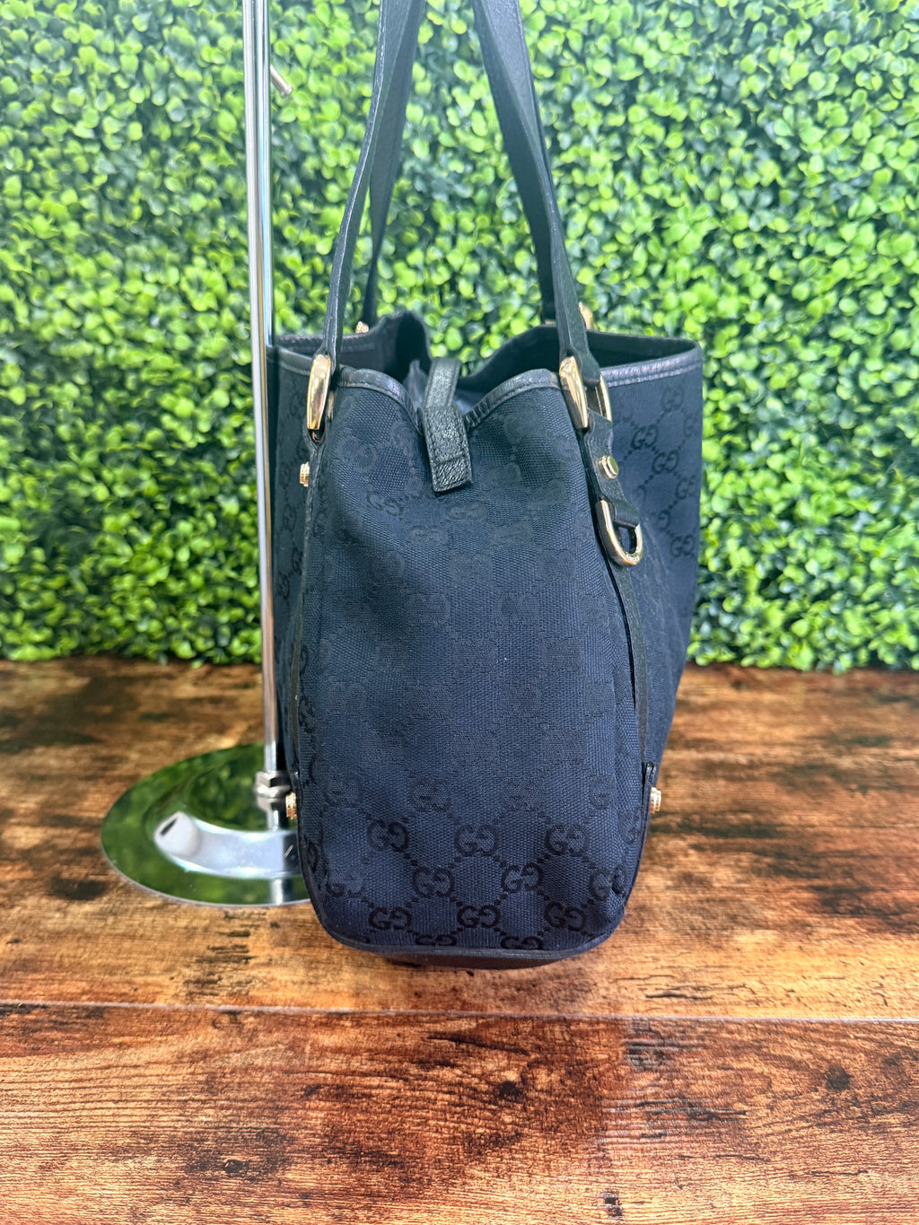 Gucci Black GG Canvas Abbey