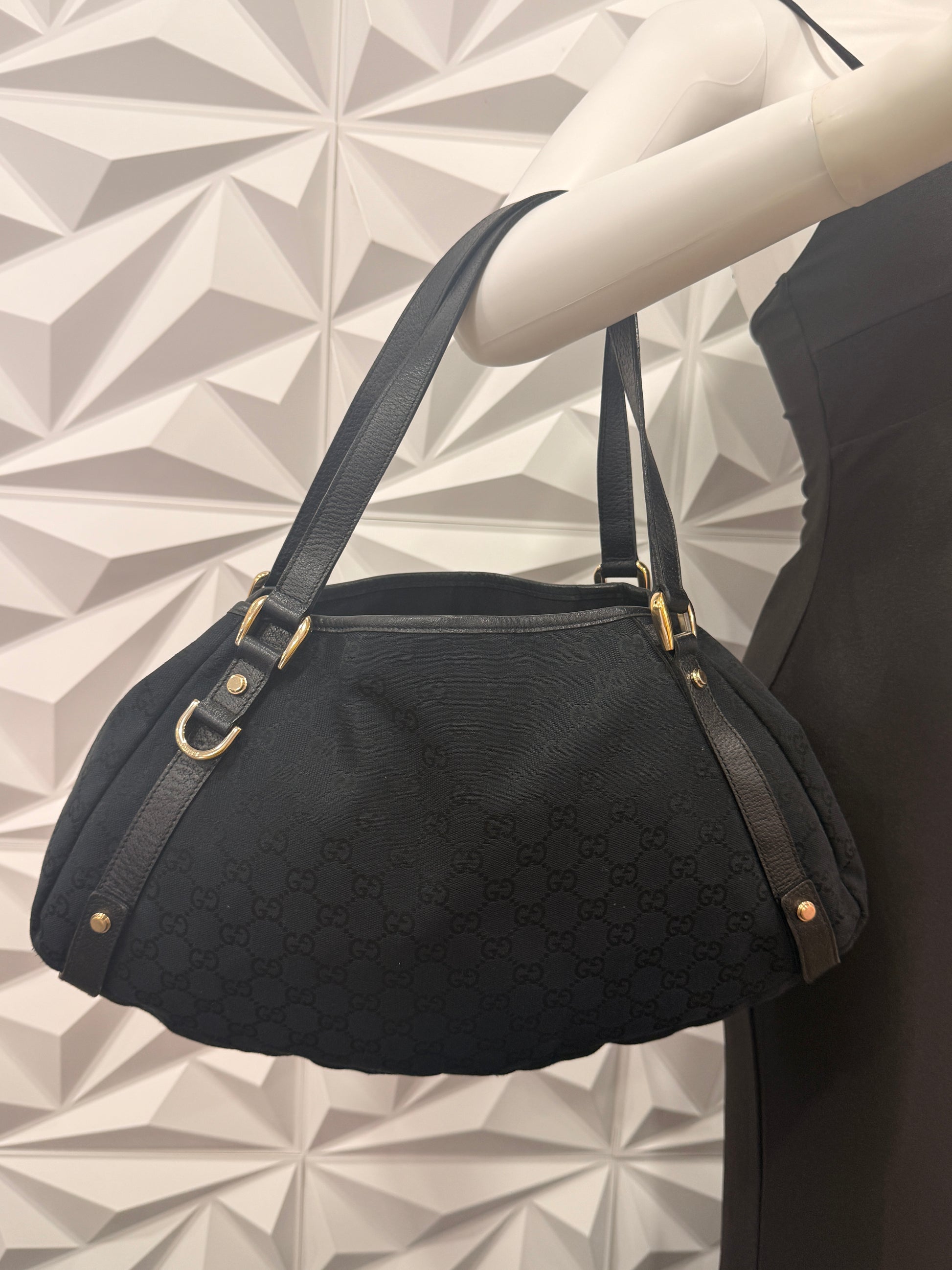 Gucci Black GG Canvas Abbey