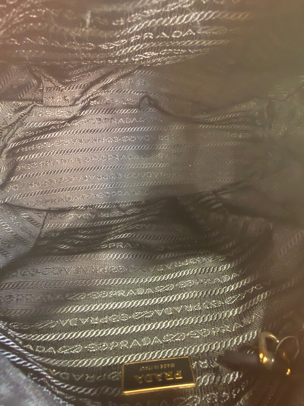 Prada Black Tessuto Nylon Shoulder Bag
