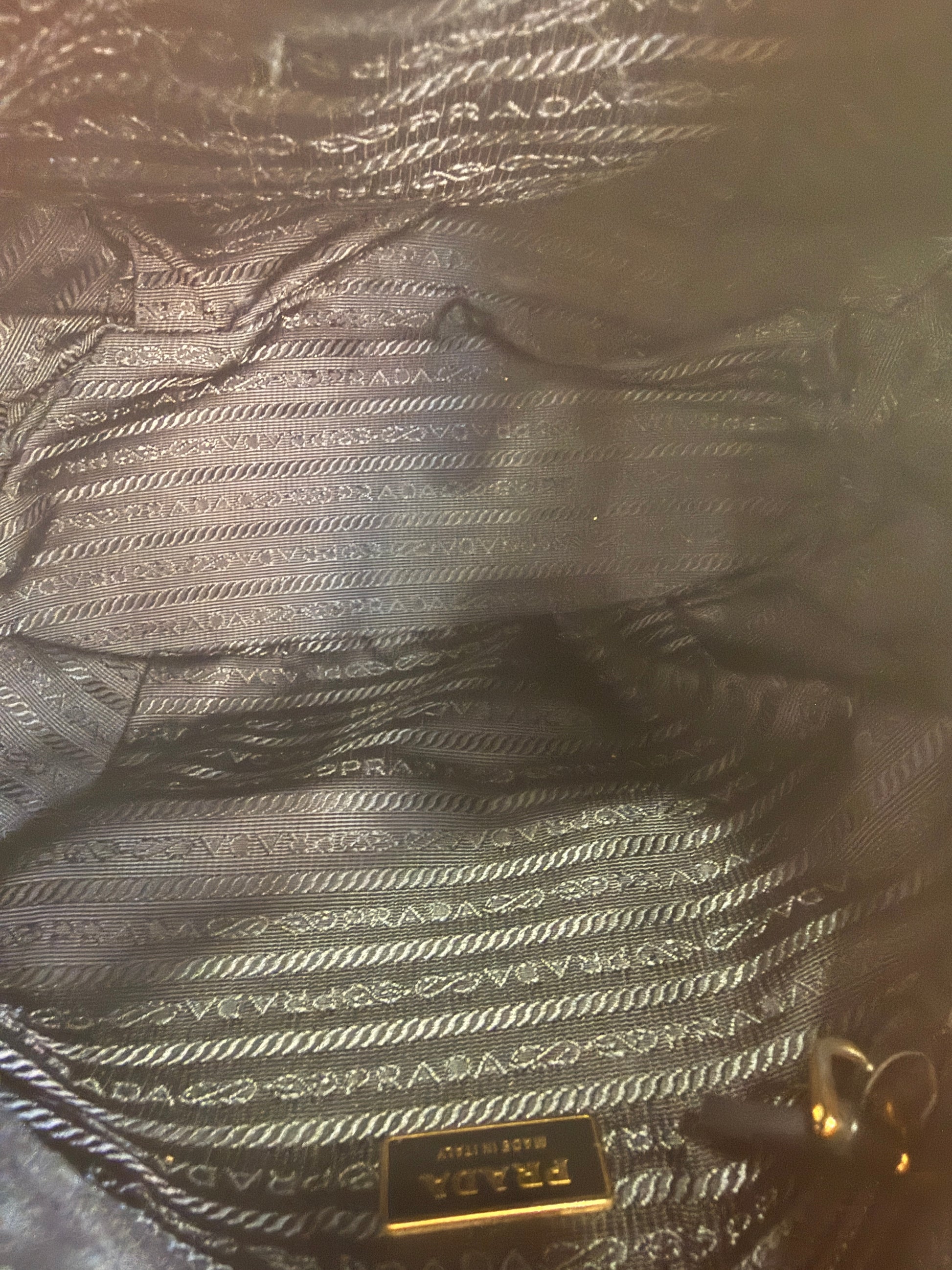 Prada Black Tessuto Nylon Shoulder Bag