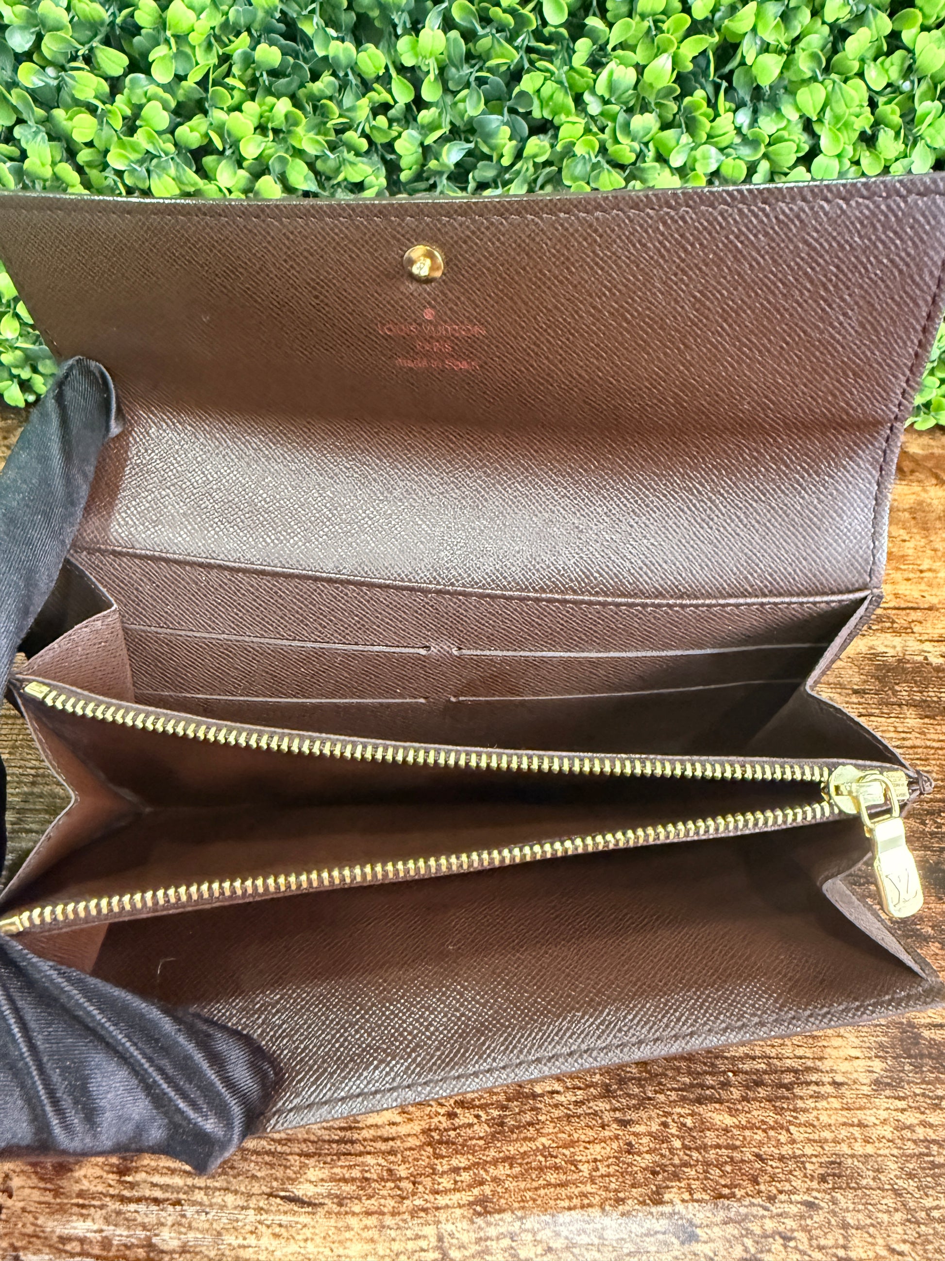 Louis Vuitton Sarah Wallet Damier Ebene