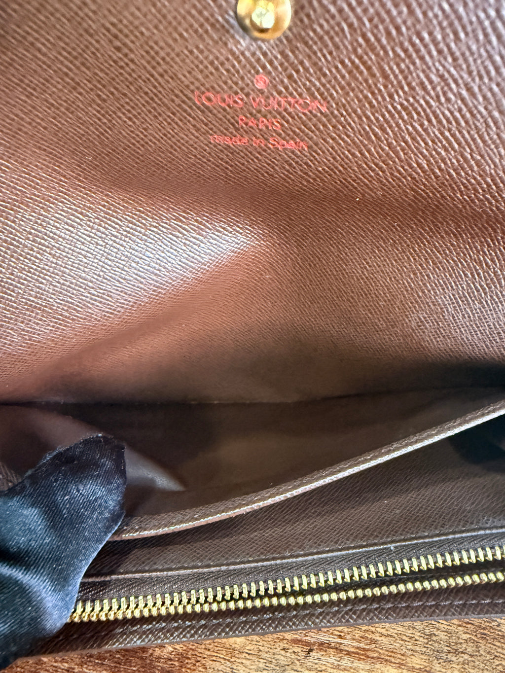 Louis Vuitton Sarah Wallet Damier Ebene