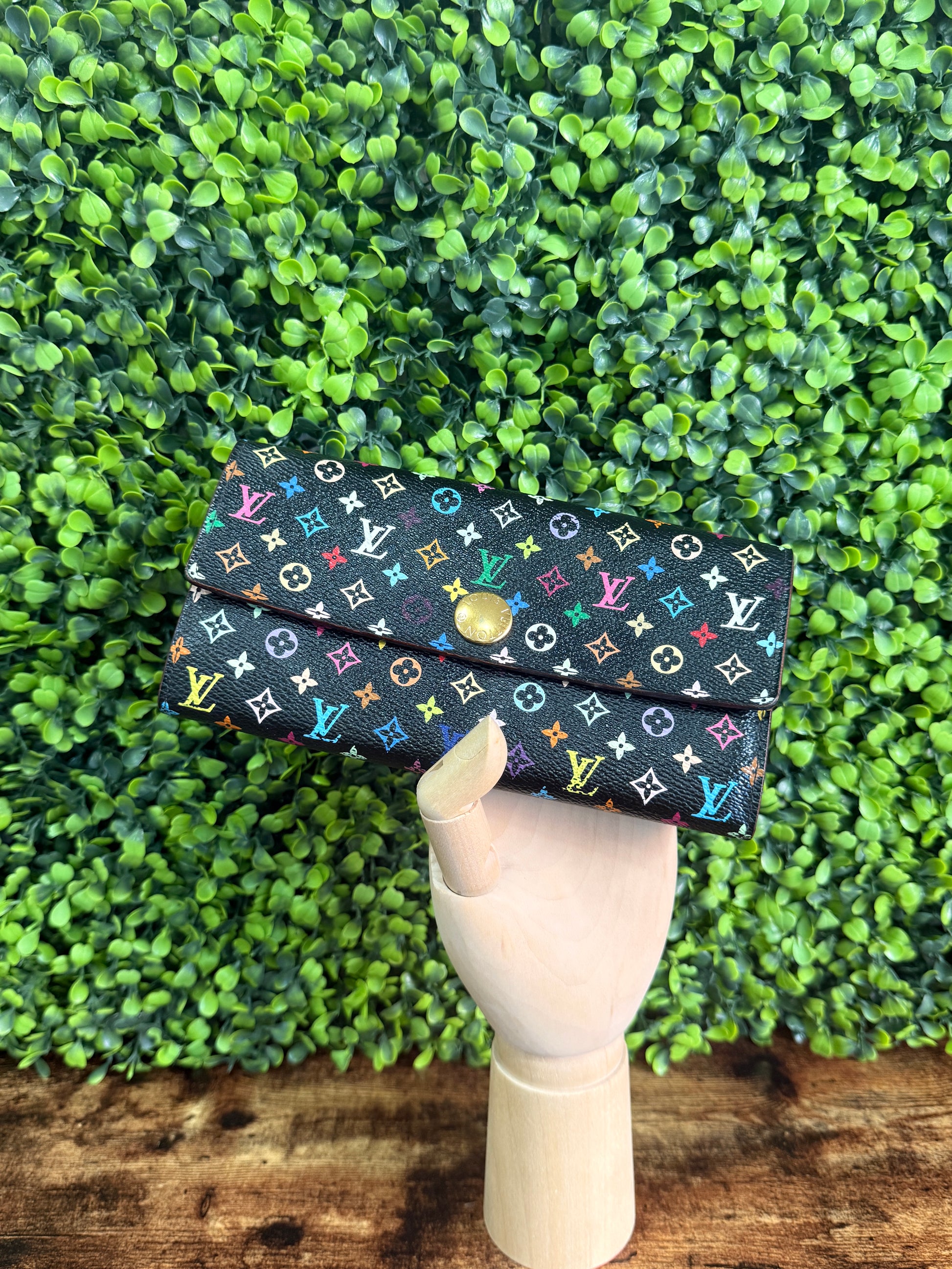 Louis Vuitton Monogram Multicolor Sarah Wallet
