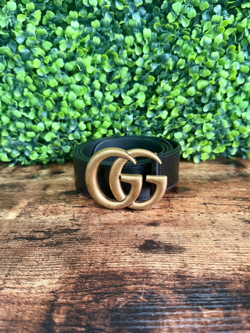 Gucci Black Marmont GG Belt 100/40