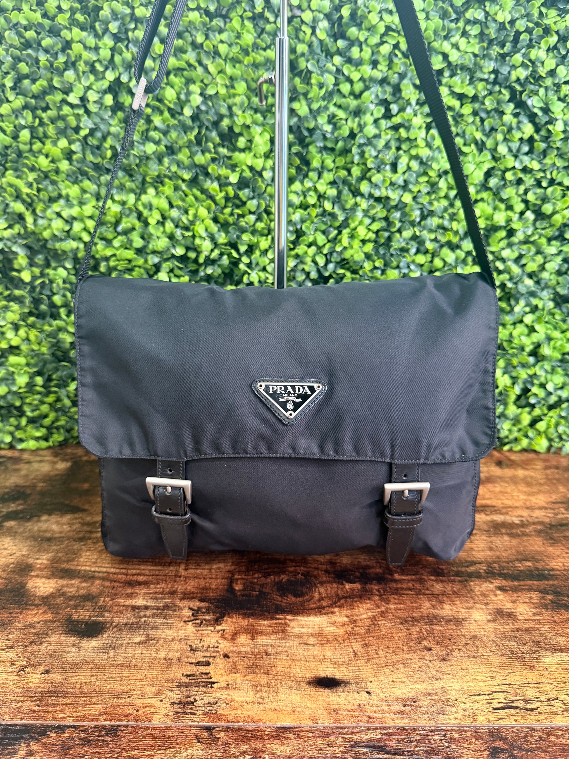 Prada Tessuto Nylon Messenger Bag