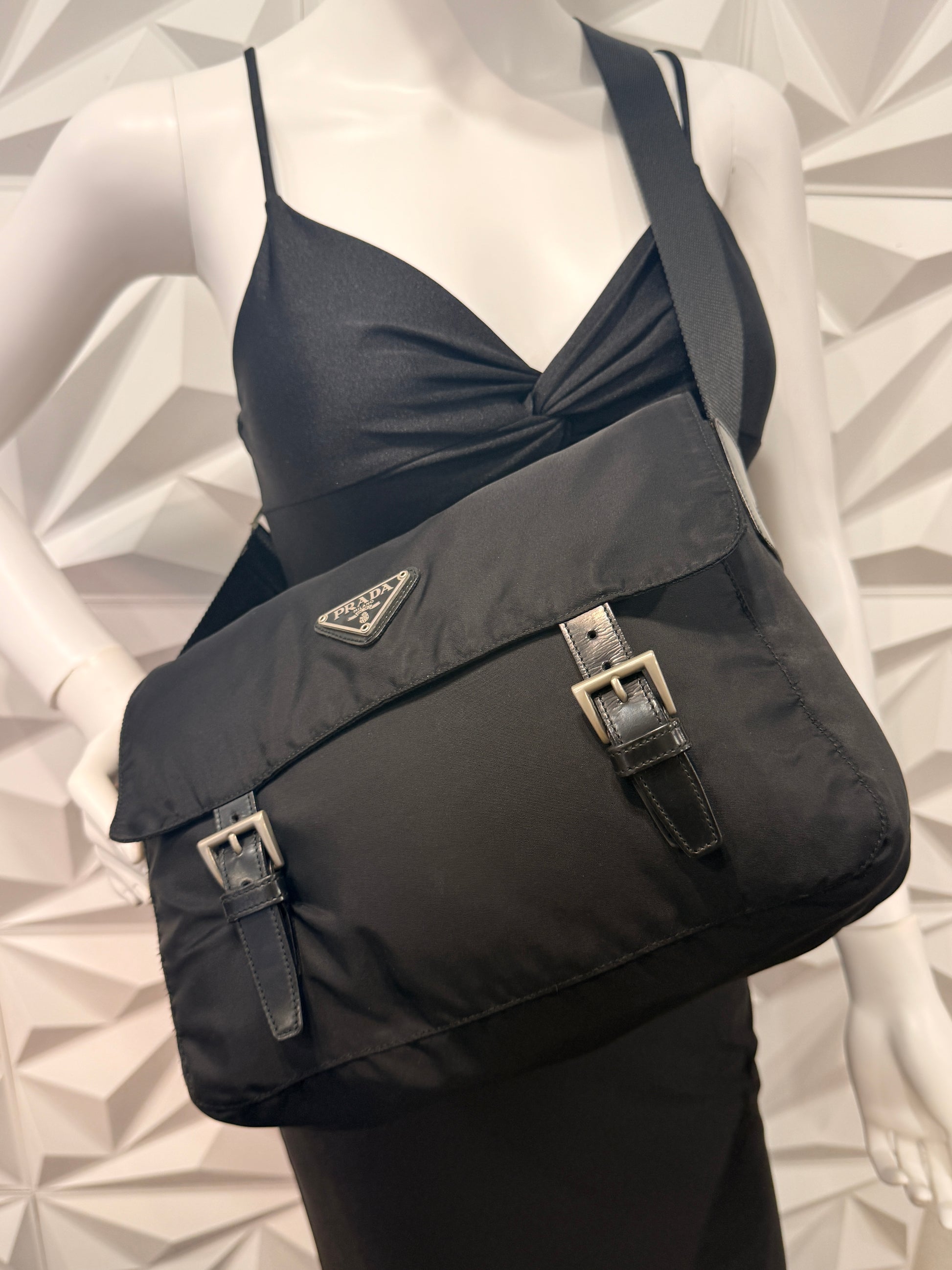 Prada Tessuto Nylon Messenger Bag