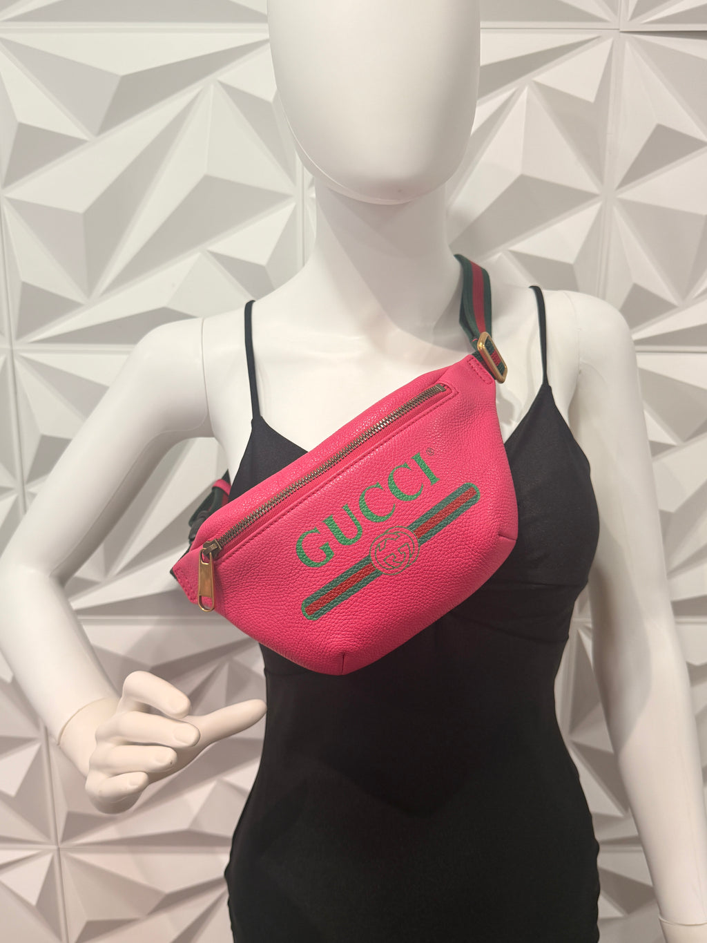 Gucci Pink Crossbody Retro Logo Print