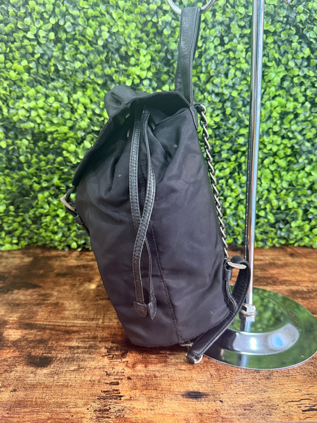 Prada Nylon Vela Backpack Black