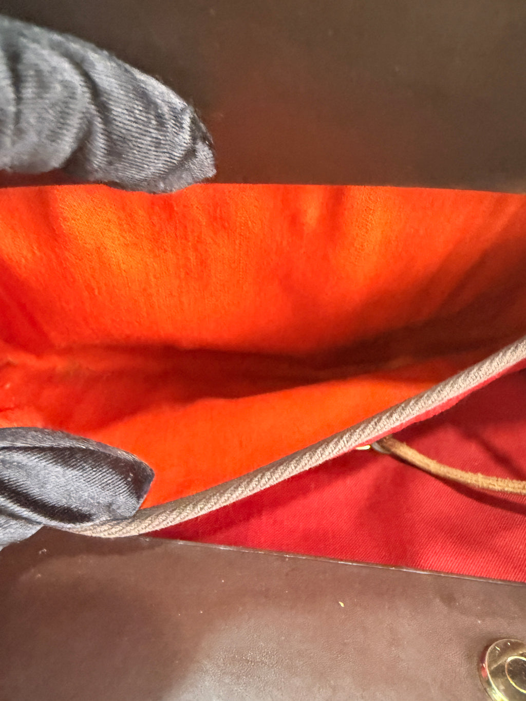 Hermes Herbag Cabas PM Orange x Red