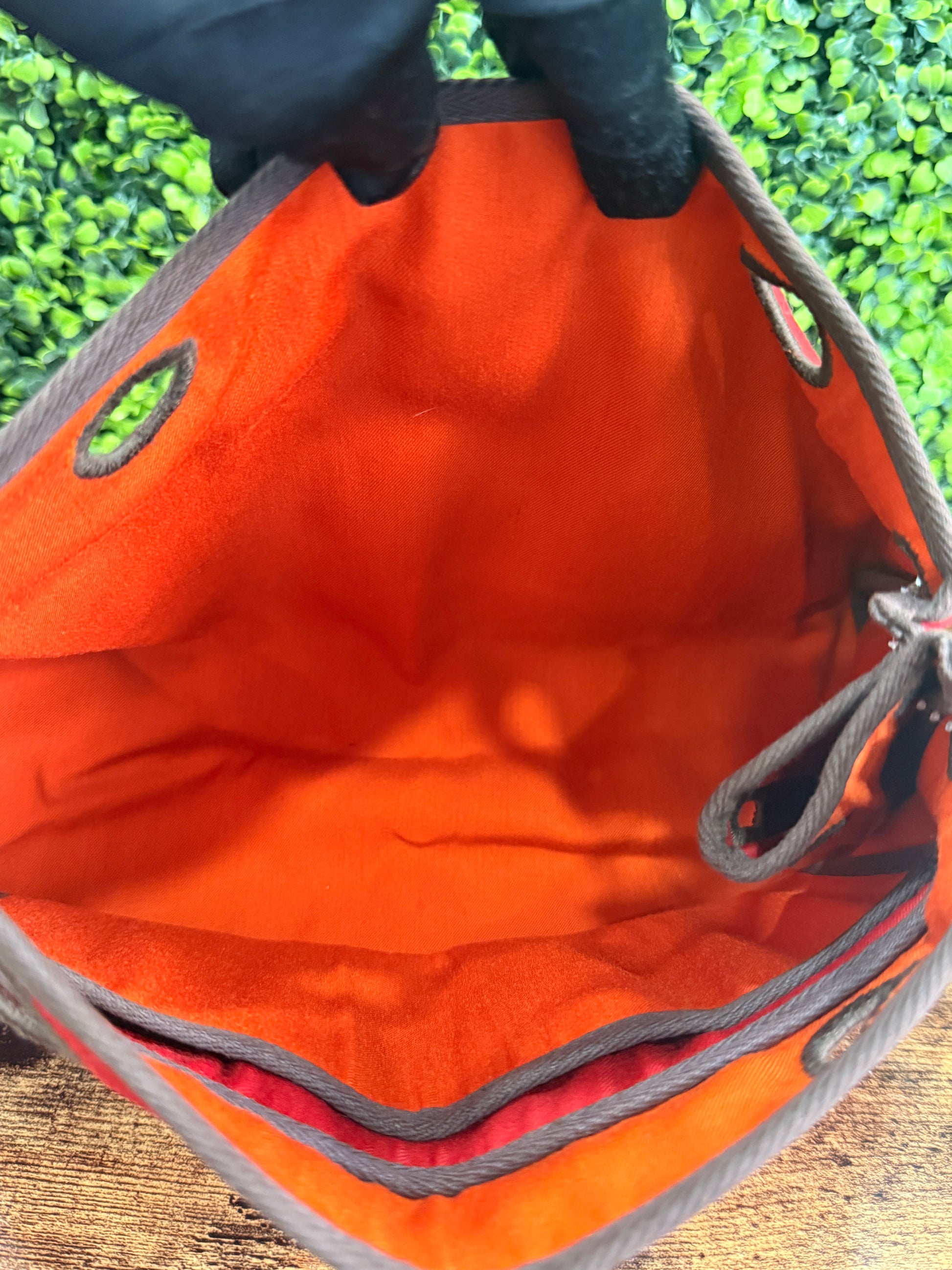 Hermes Herbag Cabas PM Orange x Red