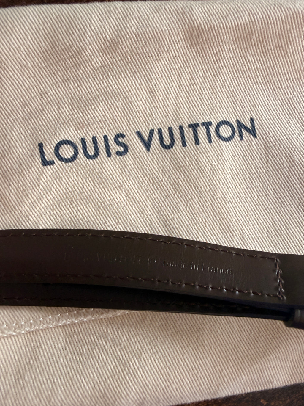 Louis Vuitton Dark Brown Adjustable Crossbody Strap