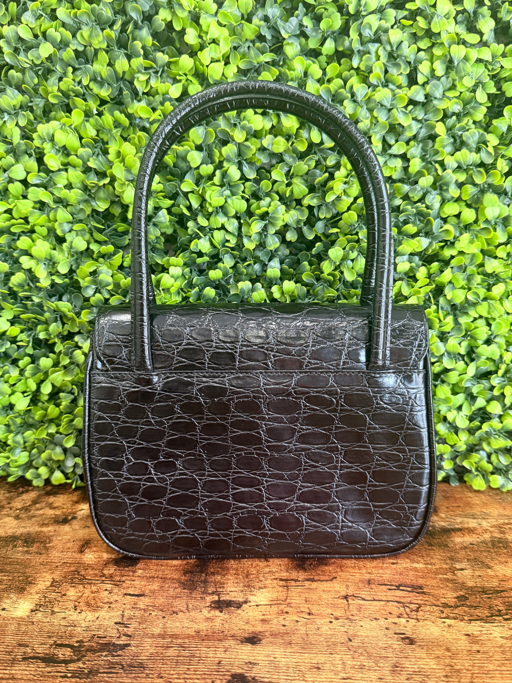 Salvatore Ferragamo Vala Crocodile Handbag