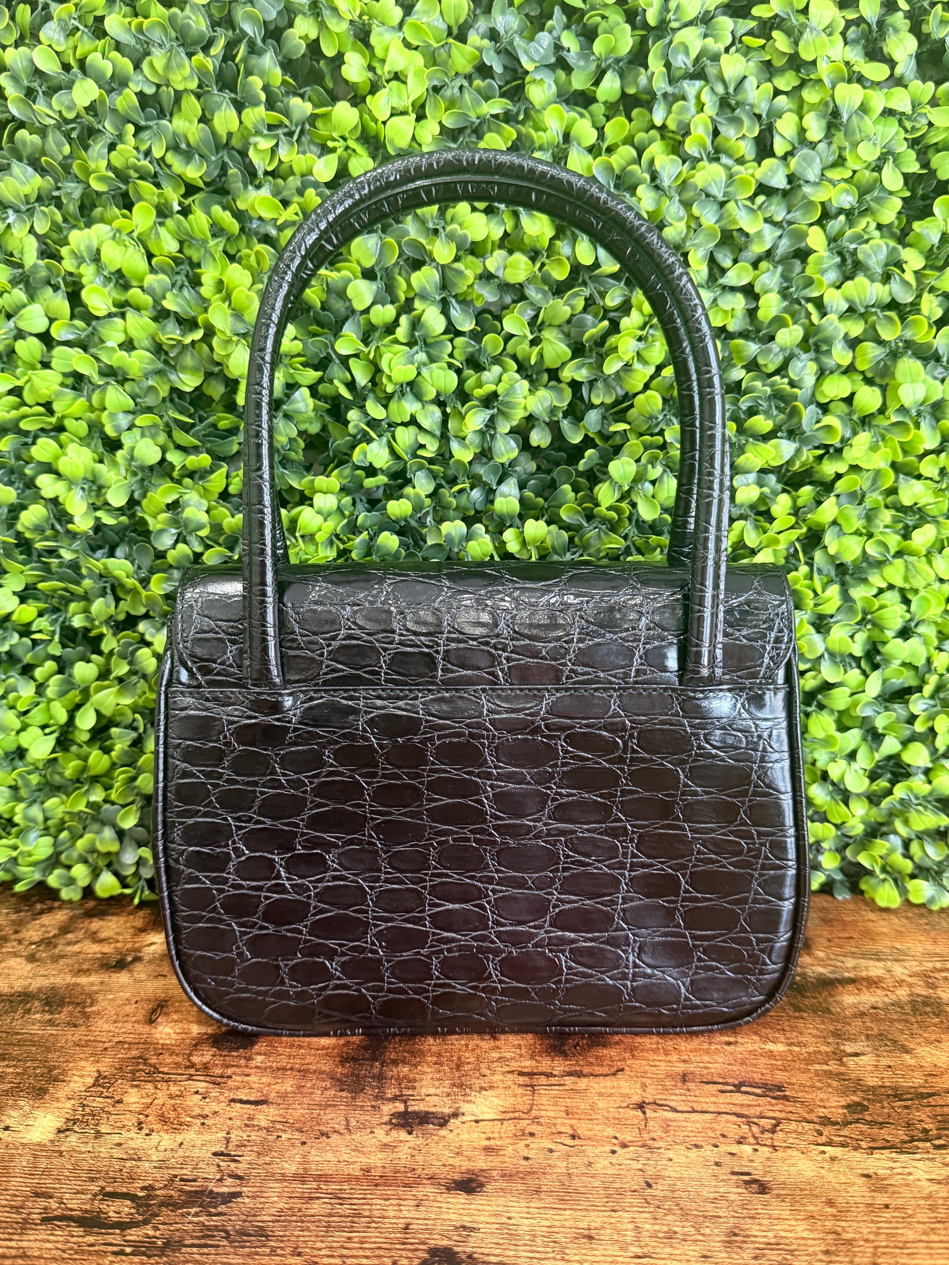 Salvatore Ferragamo Vala Crocodile Handbag
