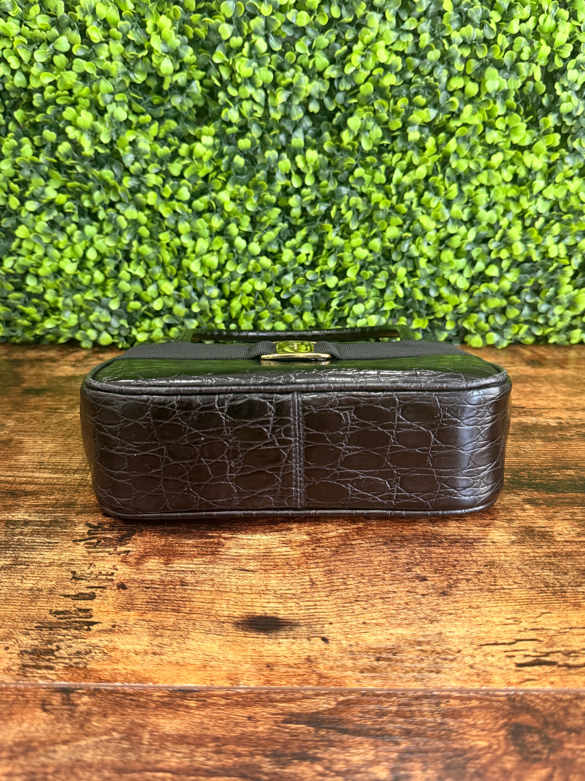 Salvatore Ferragamo Vala Crocodile Handbag