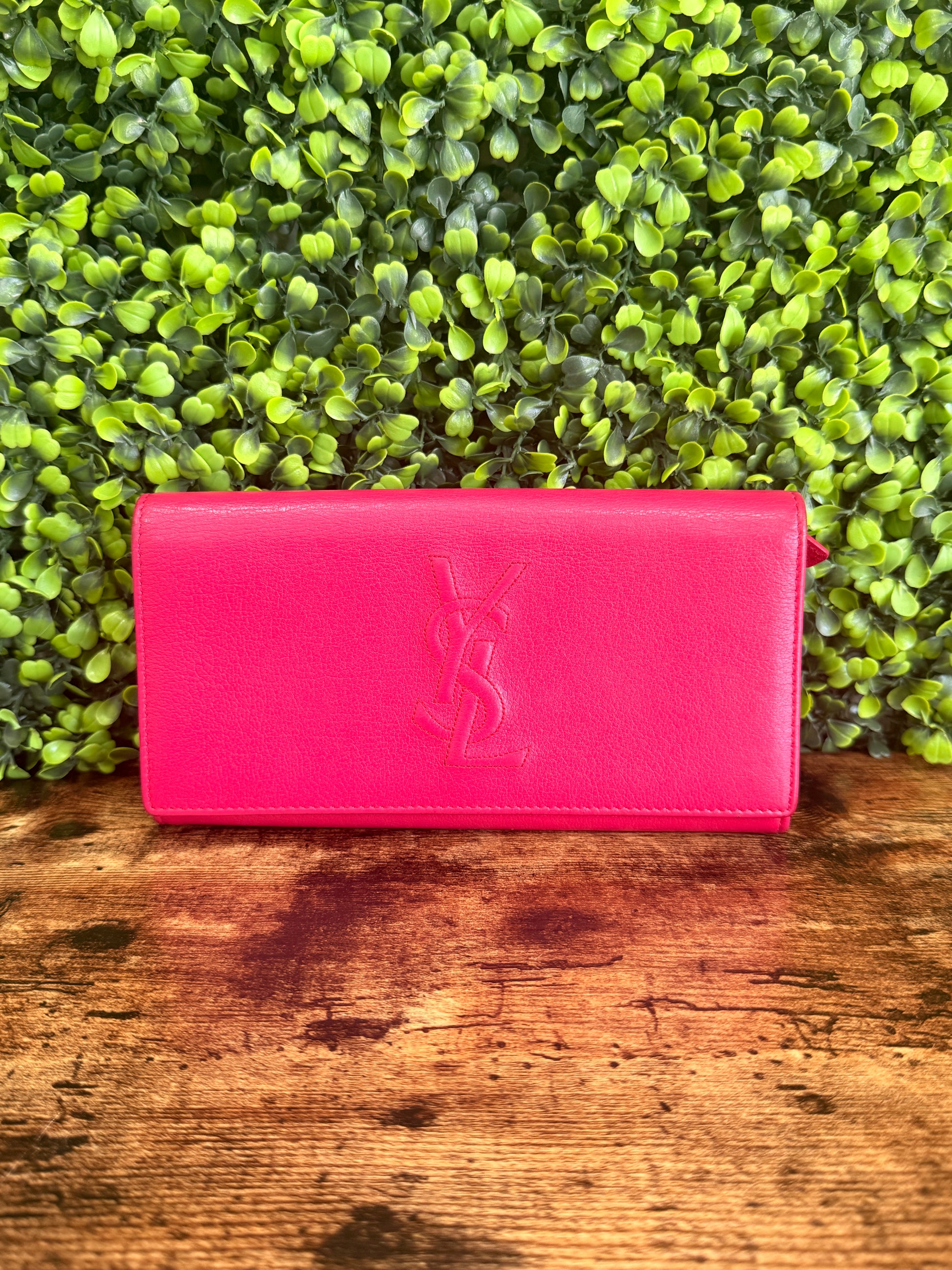 YSL Belle Wallet Hot Pink
