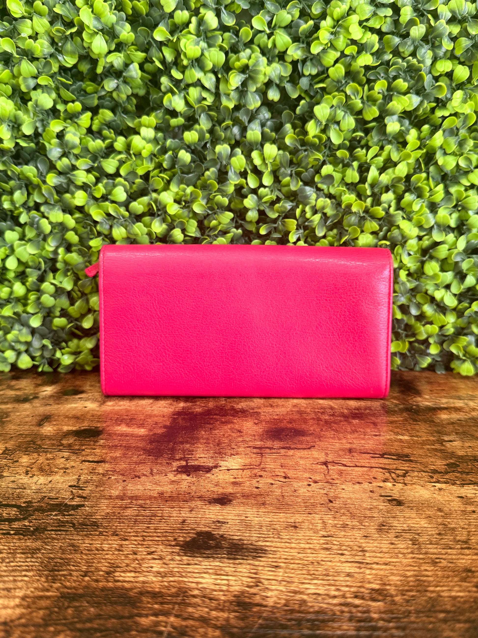 YSL Belle Wallet Hot Pink