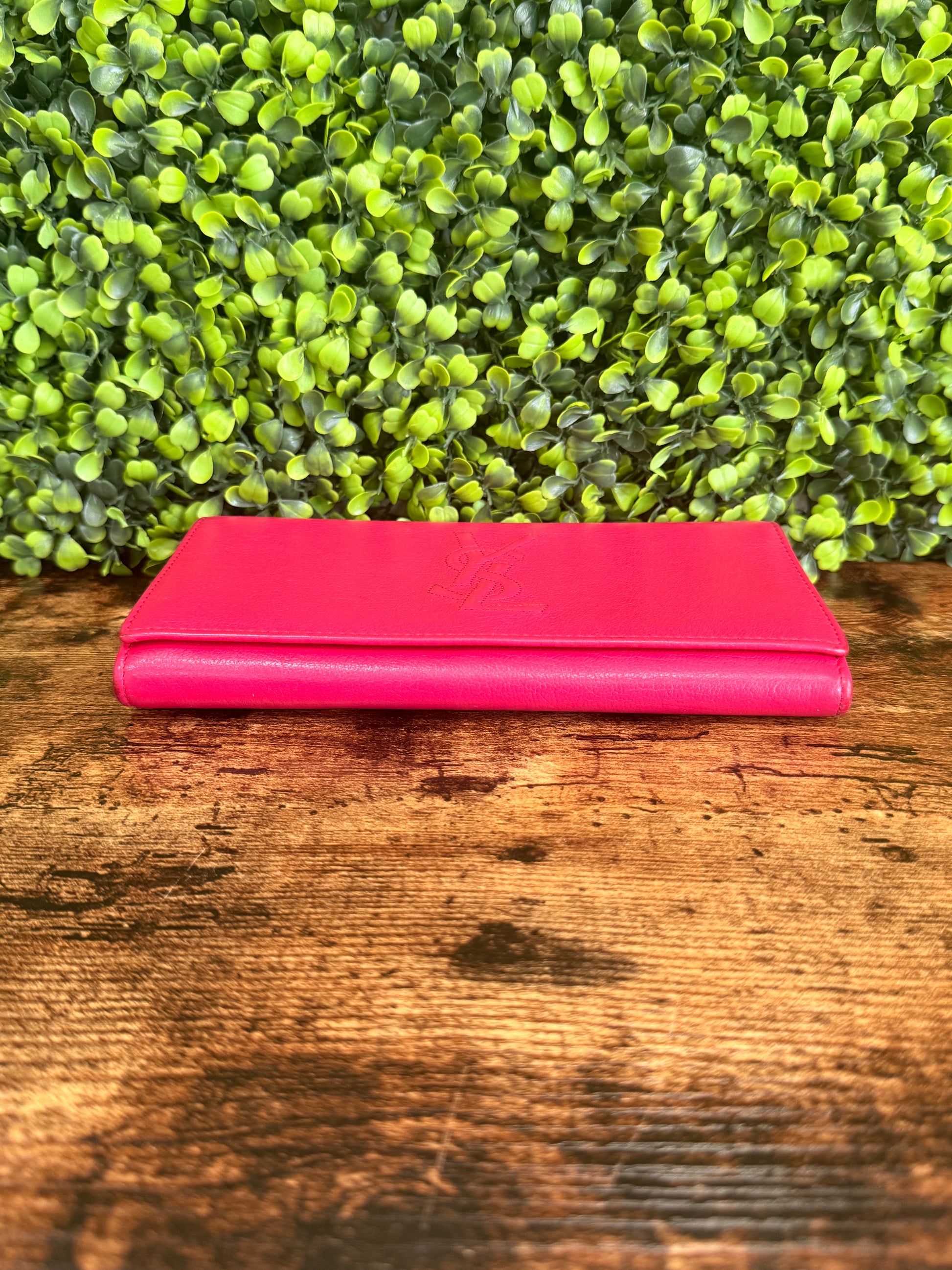 YSL Belle Wallet Hot Pink