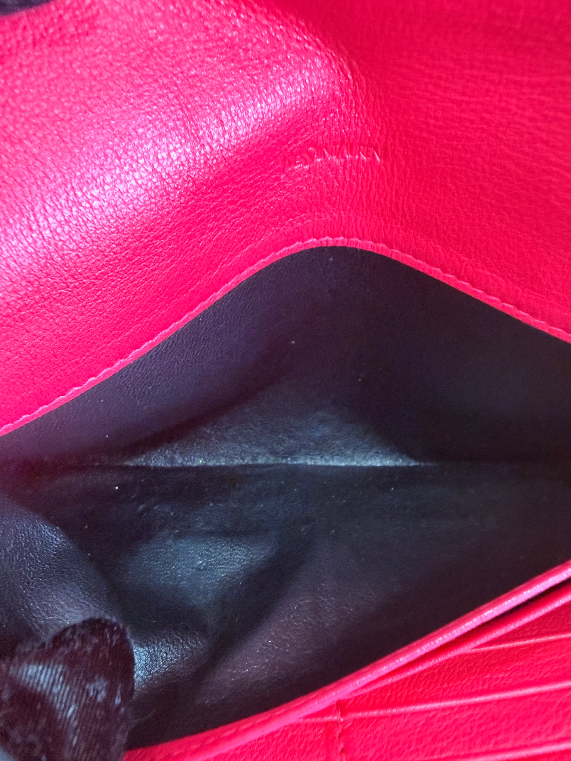 YSL Belle Wallet Hot Pink