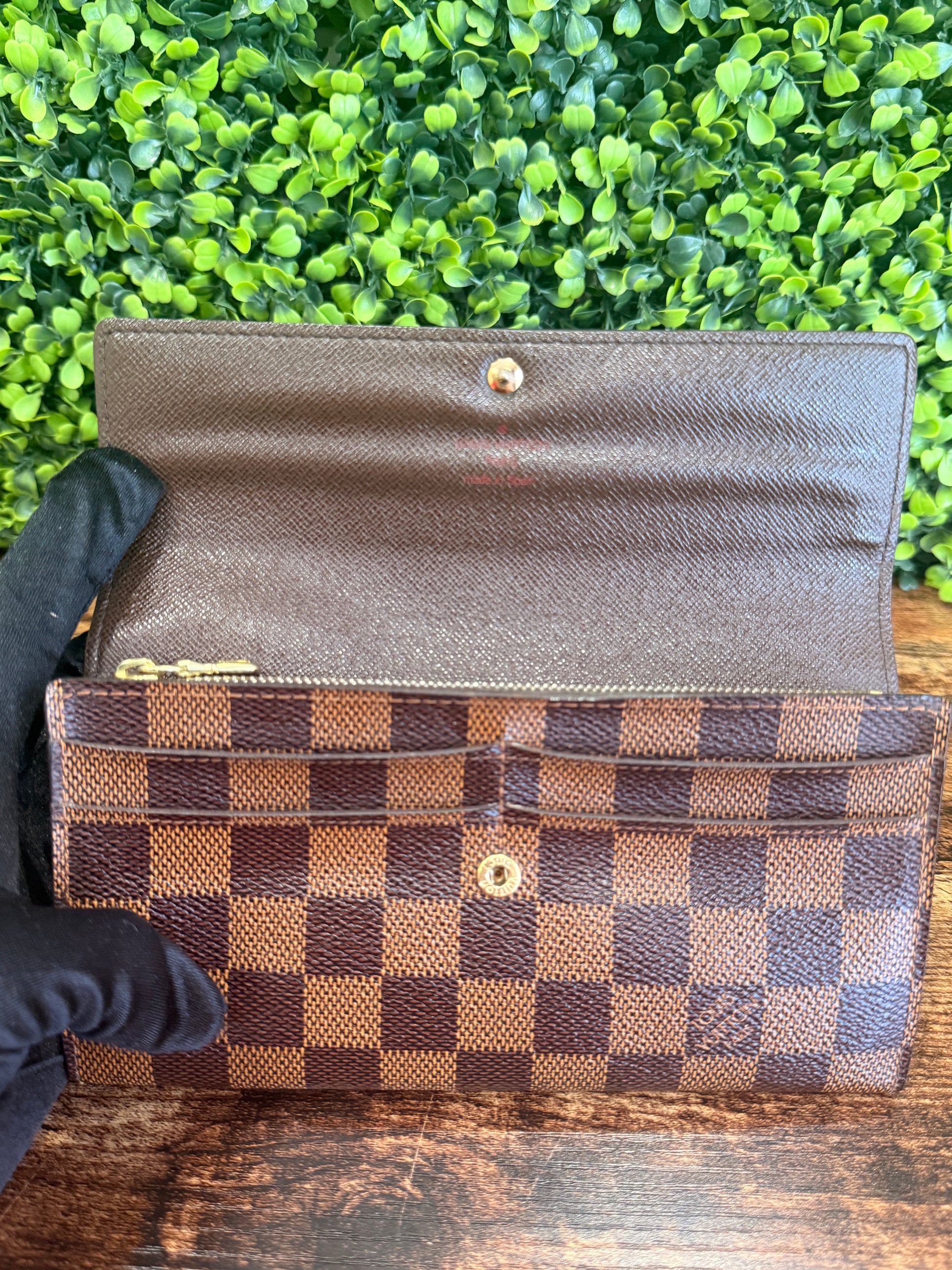 Louis Vuitton Sarah Wallet Damier Ebene