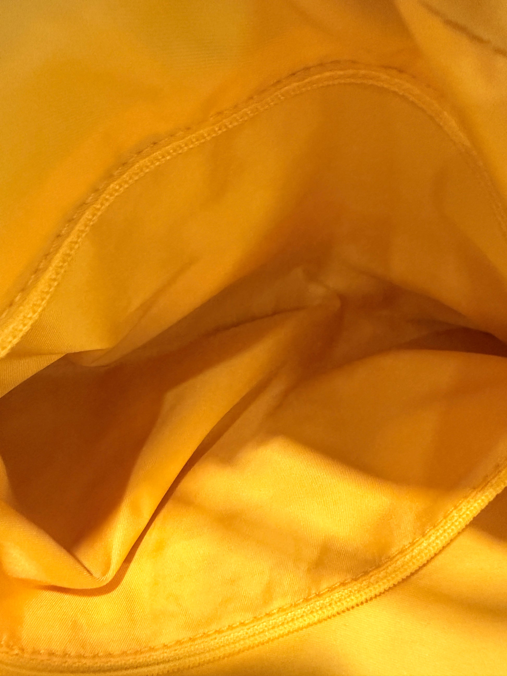 Chanel Yellow Travel Line Nylon Handbag