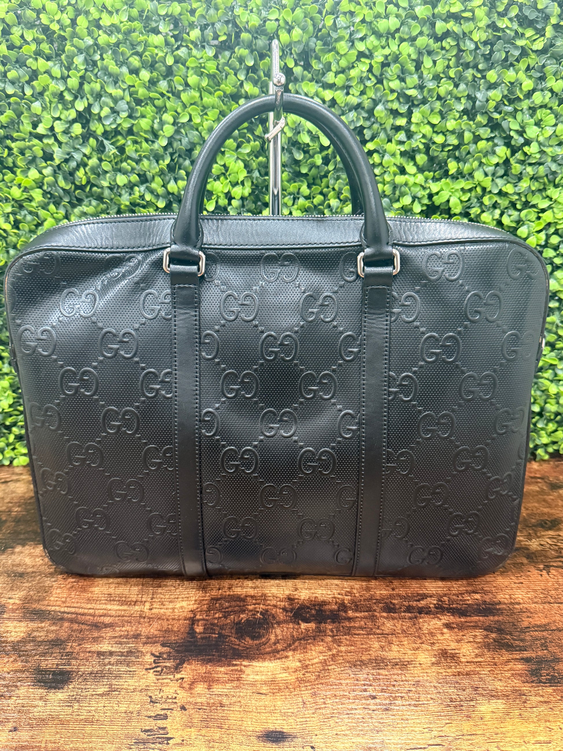 Gucci Jumbo GG Leather Briefcase