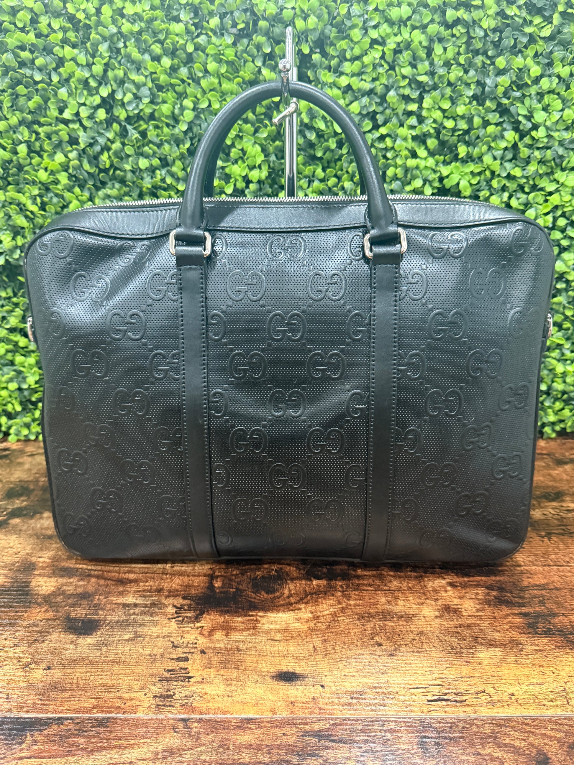 Gucci Jumbo GG Leather Briefcase