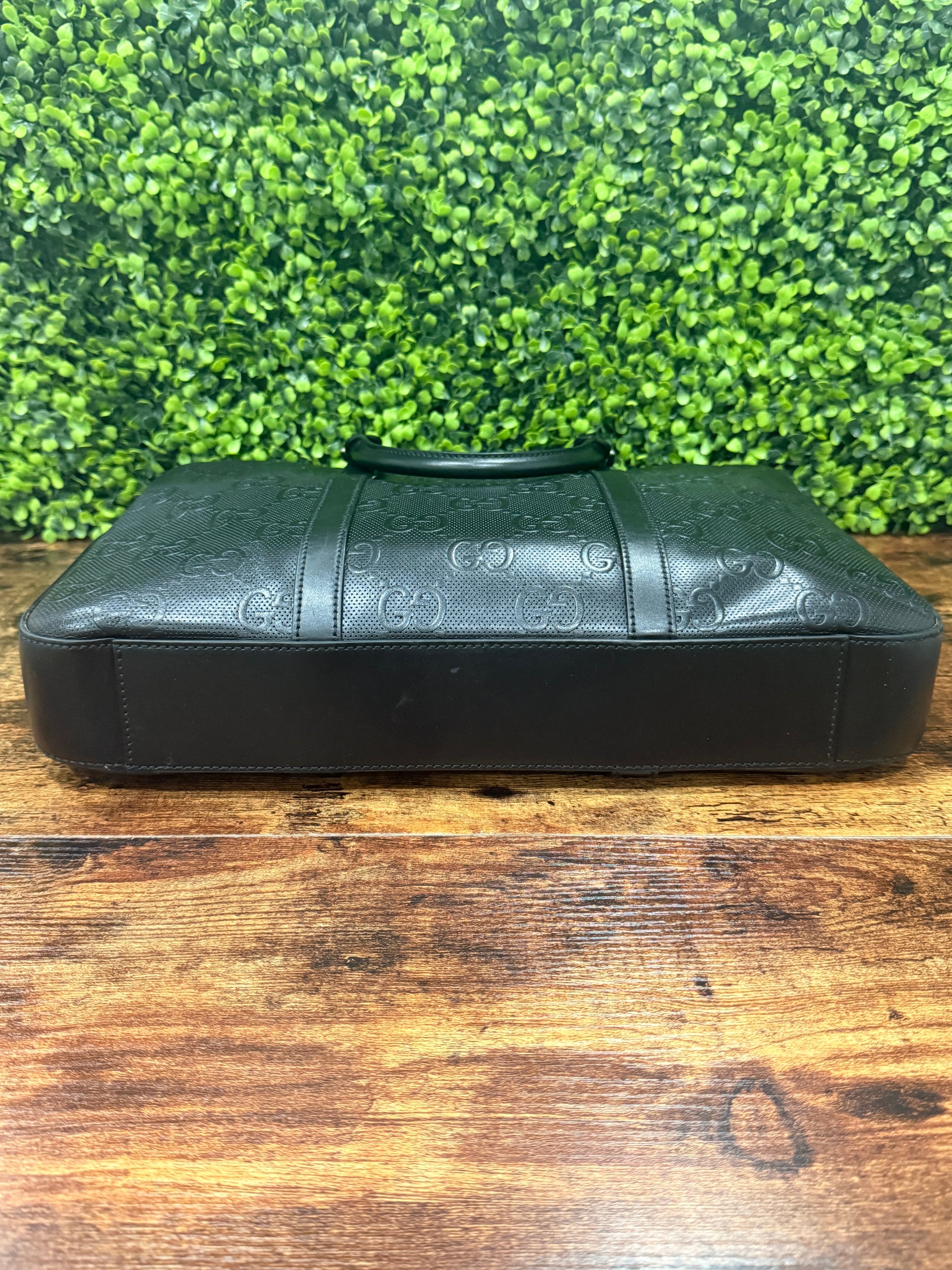 Gucci Jumbo GG Leather Briefcase