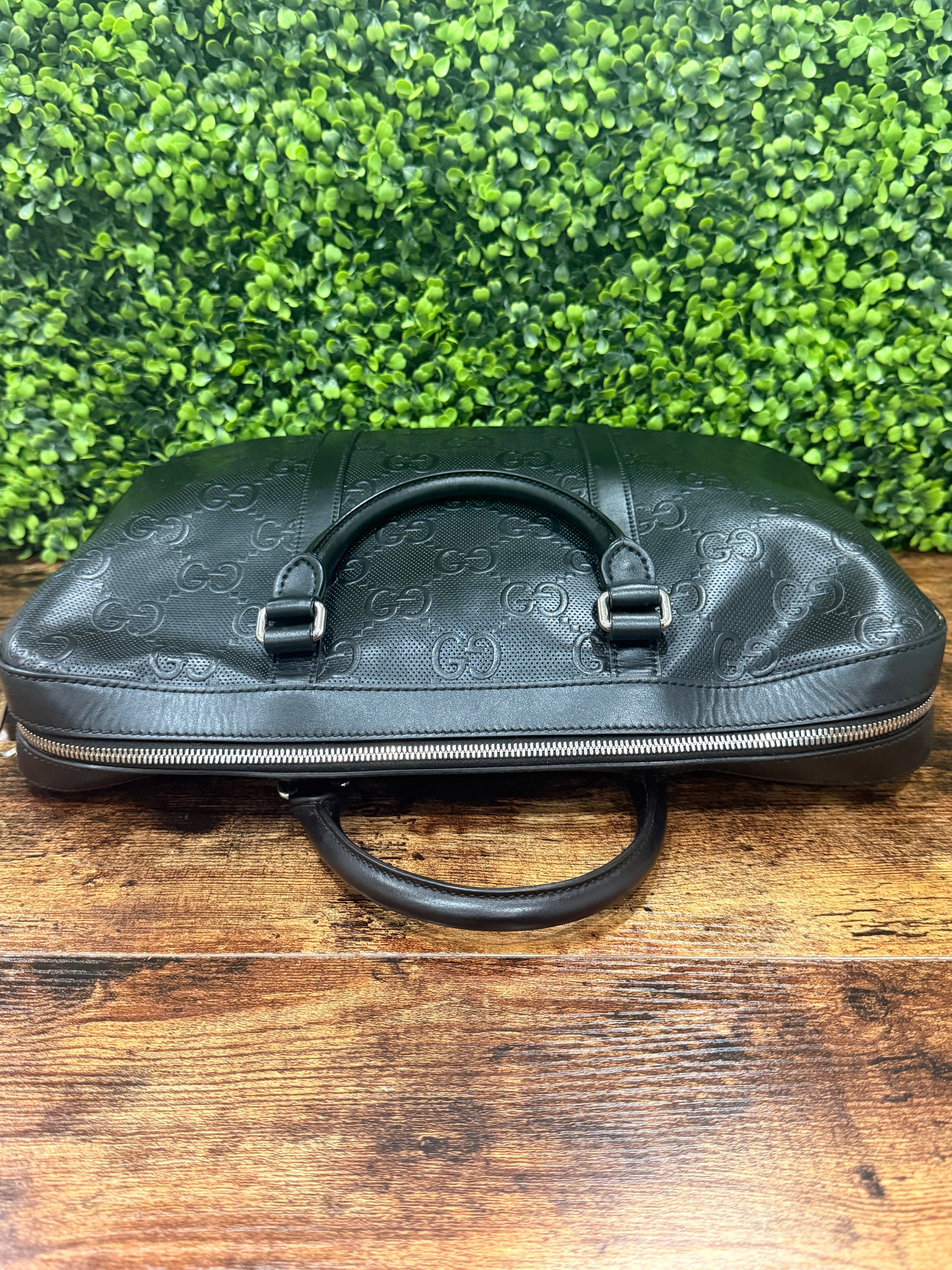 Gucci Jumbo GG Leather Briefcase