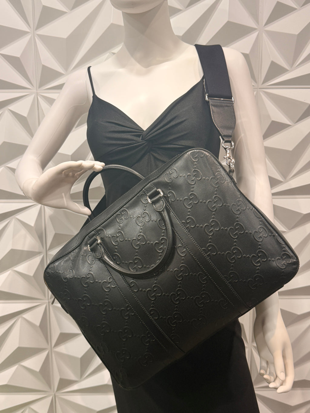 Gucci Jumbo GG Leather Briefcase