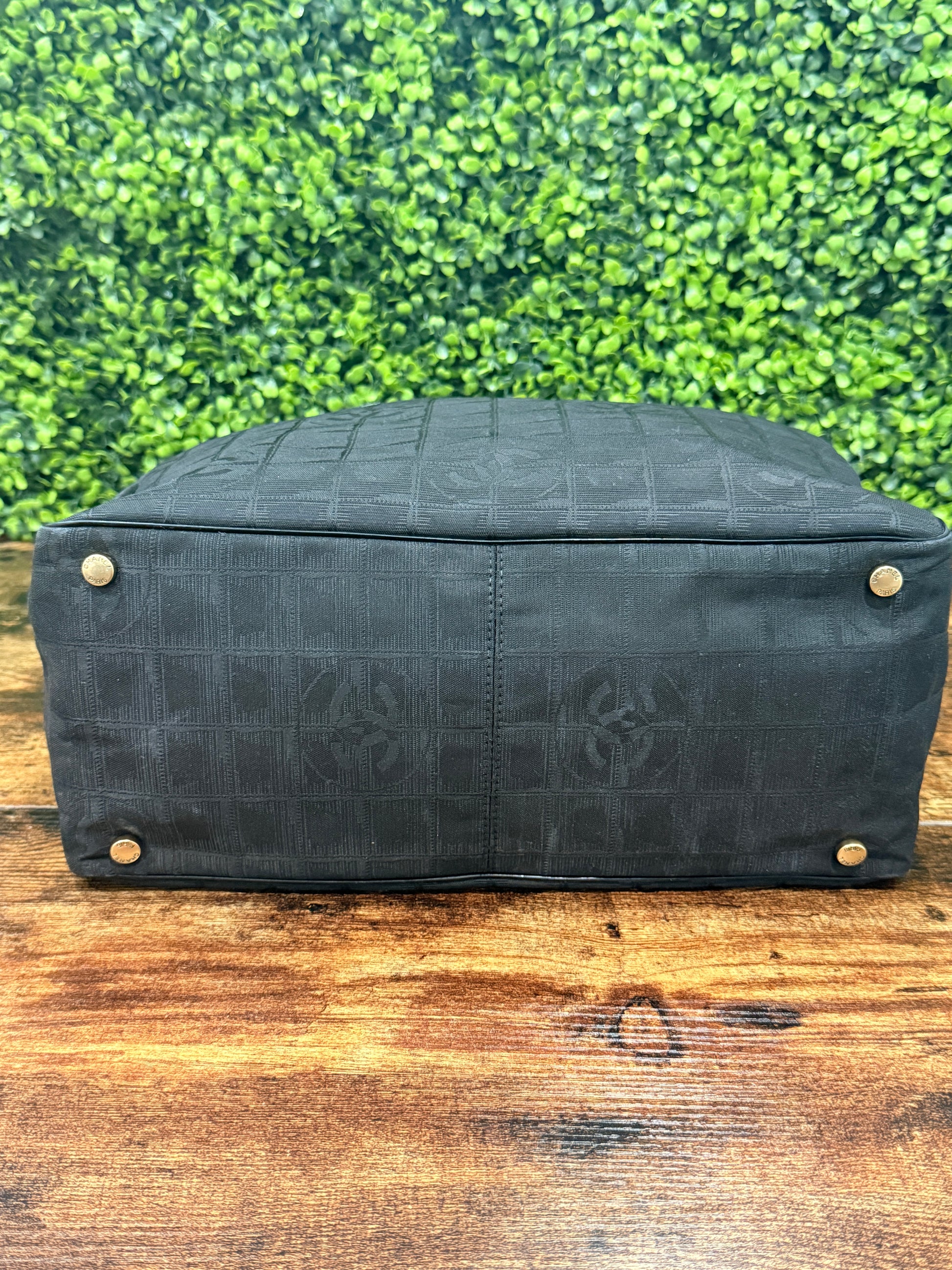 Chanel New Travel Line Black Tote Bag
