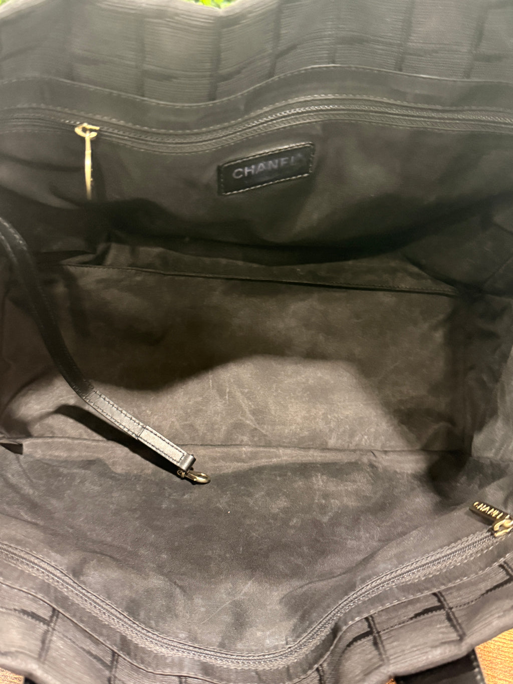 Chanel New Travel Line Black Tote Bag