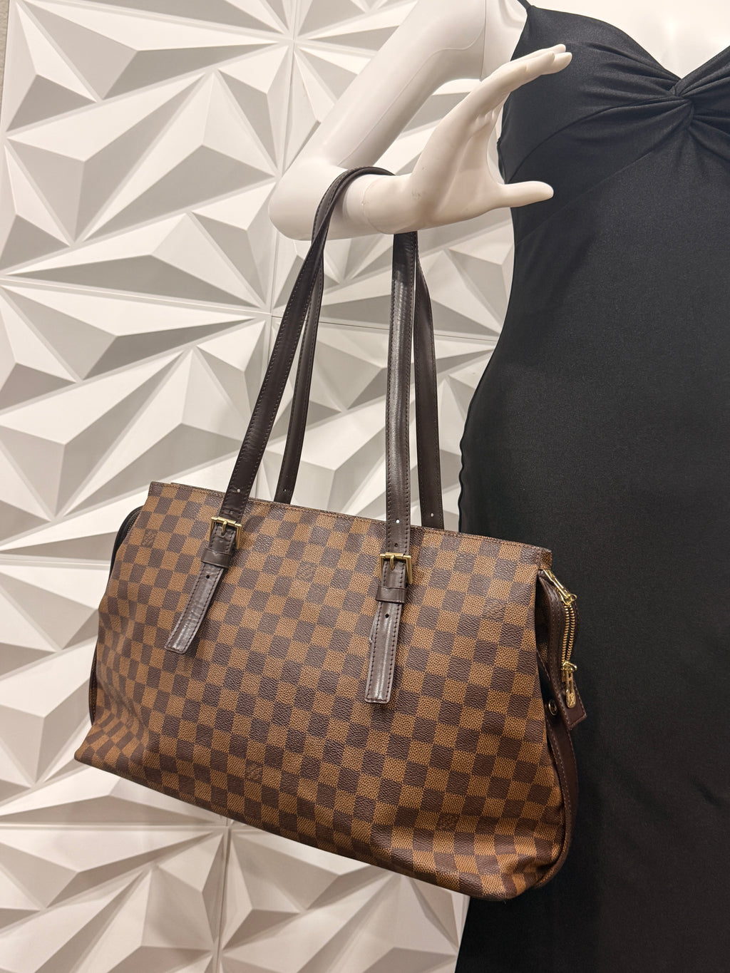Louis Vuitton Chelsea Tote Bag Damier Ebene