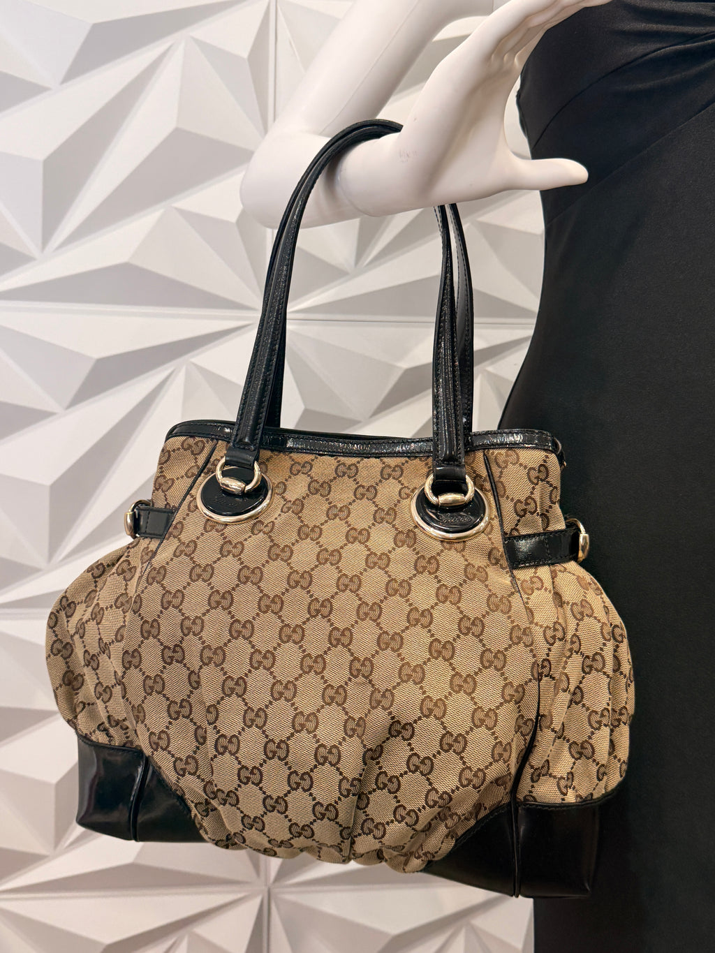 Gucci GG Canvas Full Moon Tote