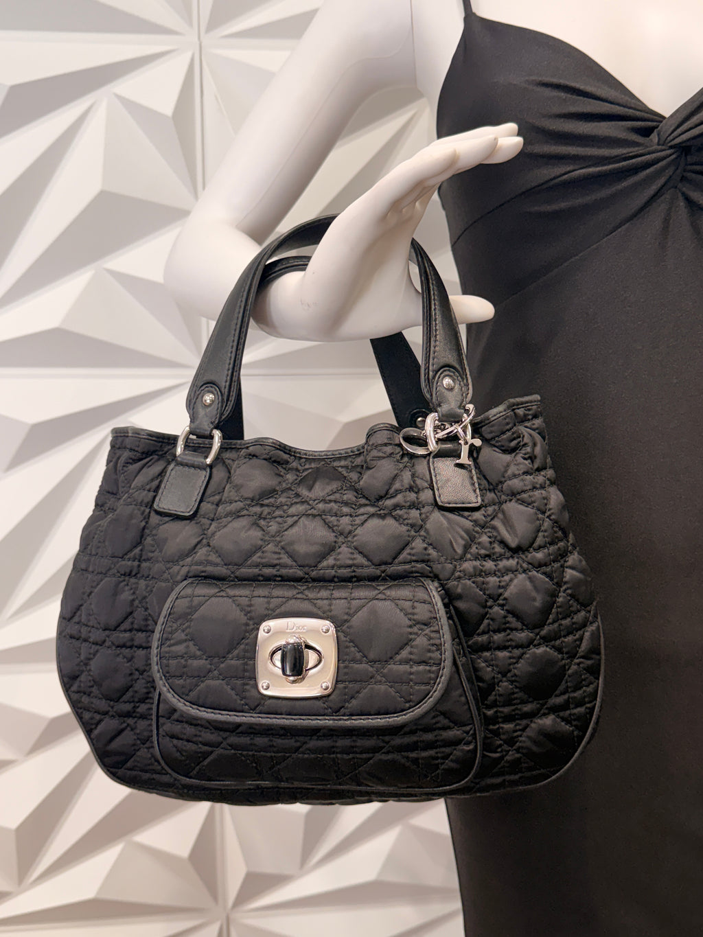 Christian Dior Charming Lock Black Handbag