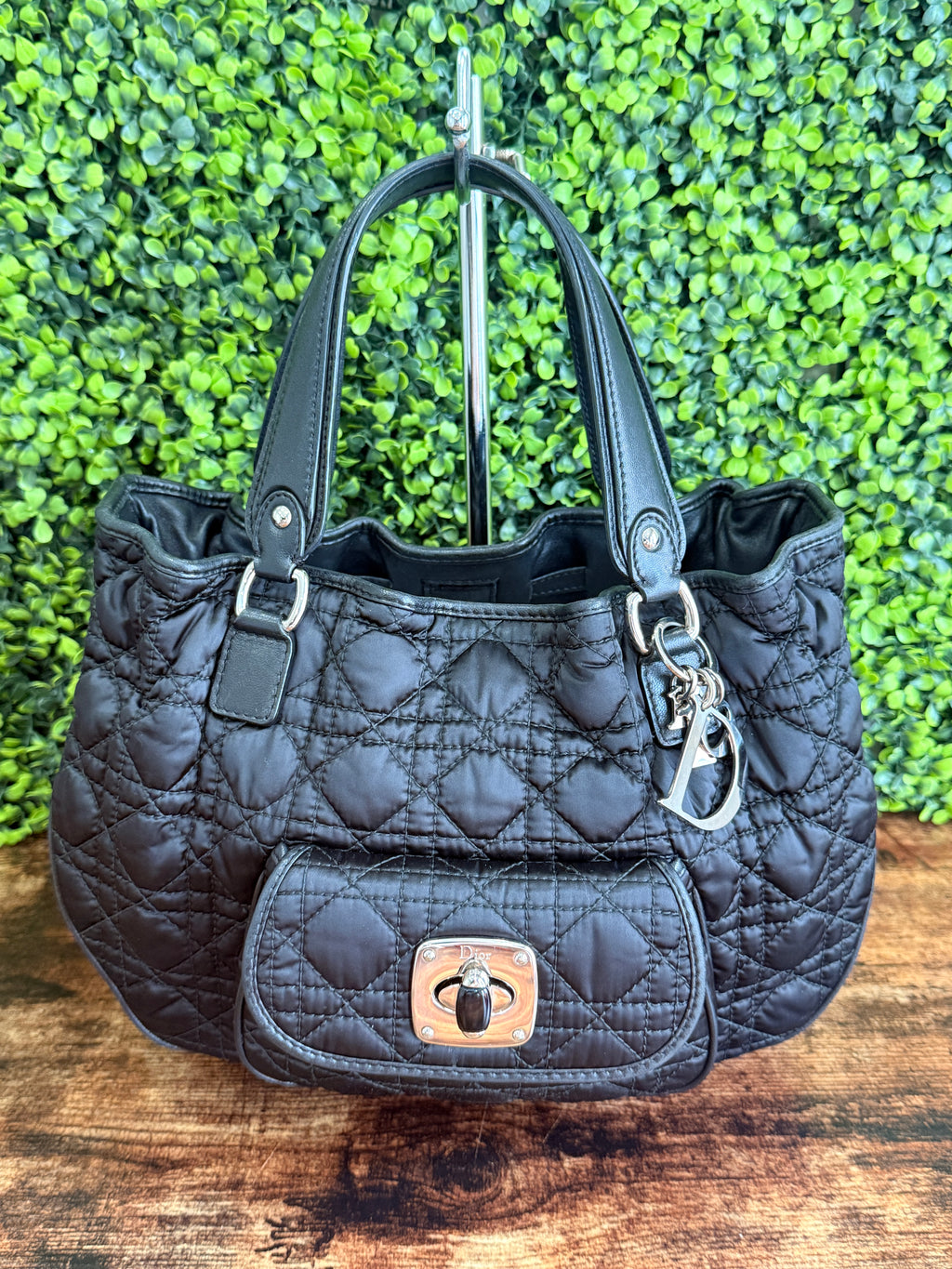 Christian Dior Charming Lock Black Handbag