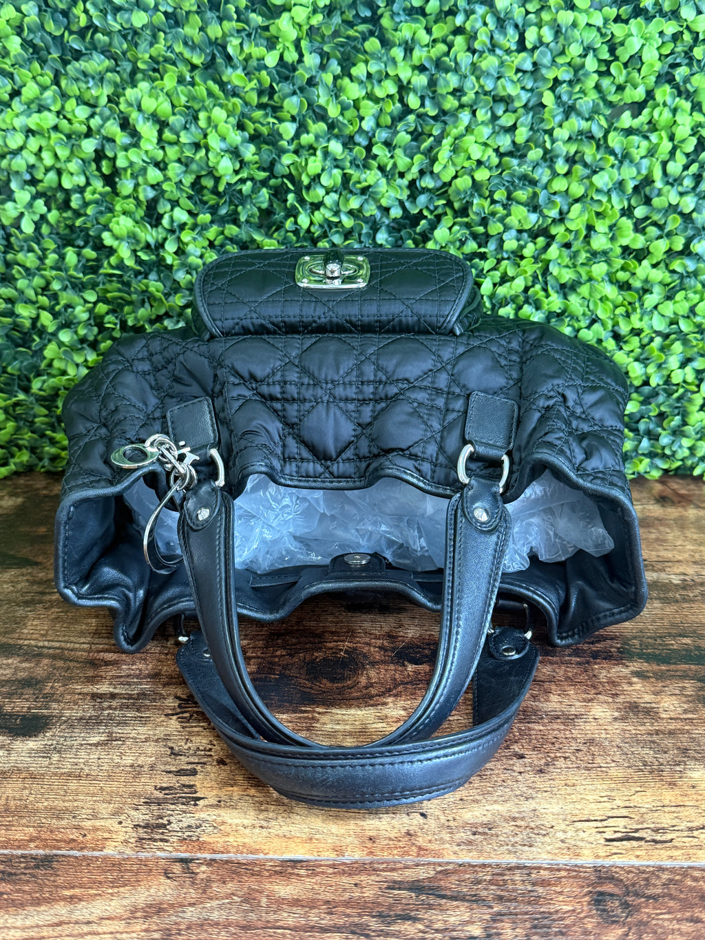 Christian Dior Charming Lock Black Handbag