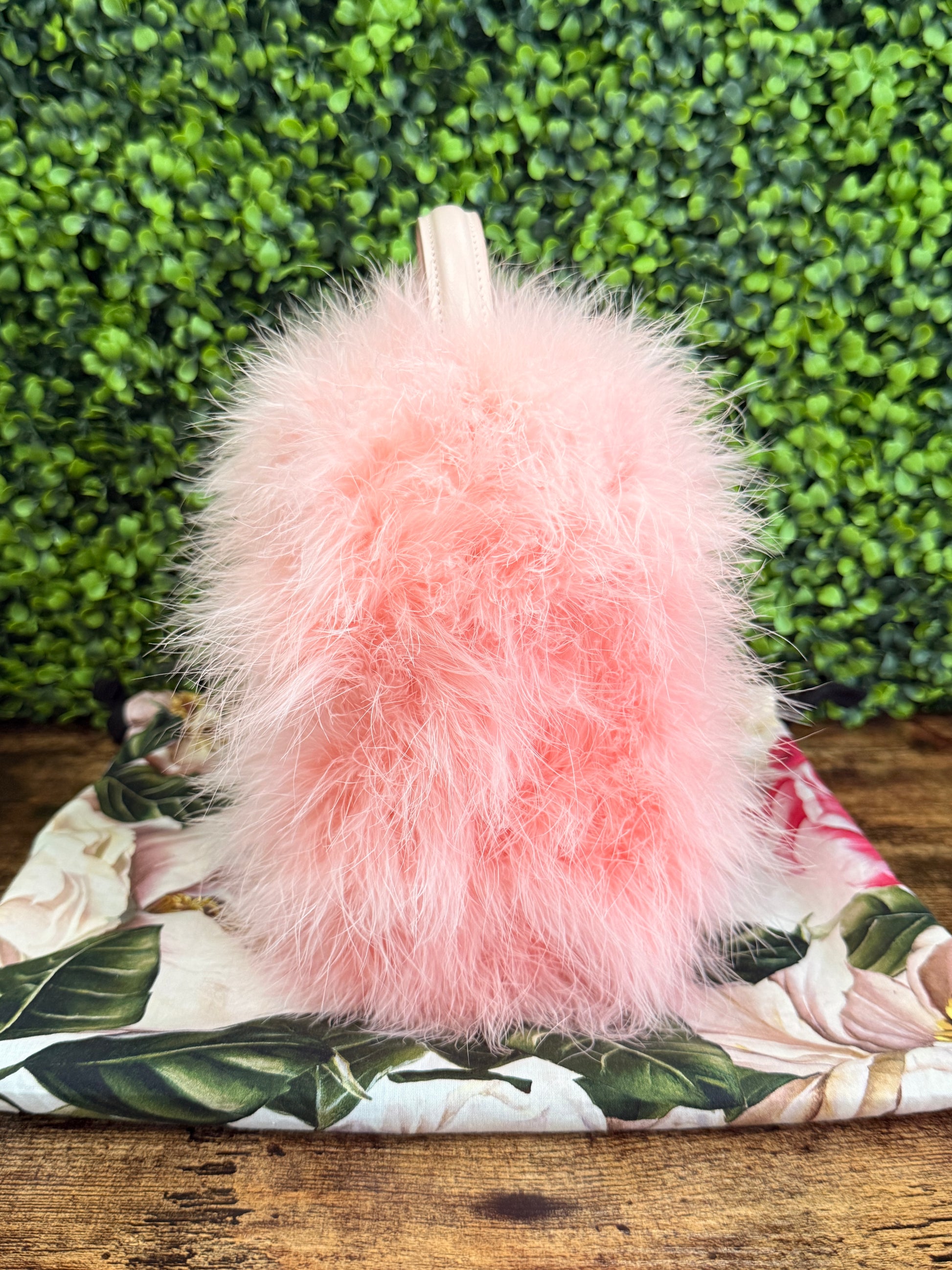 Dolce & Gabanna Pink Fluffy Marabou