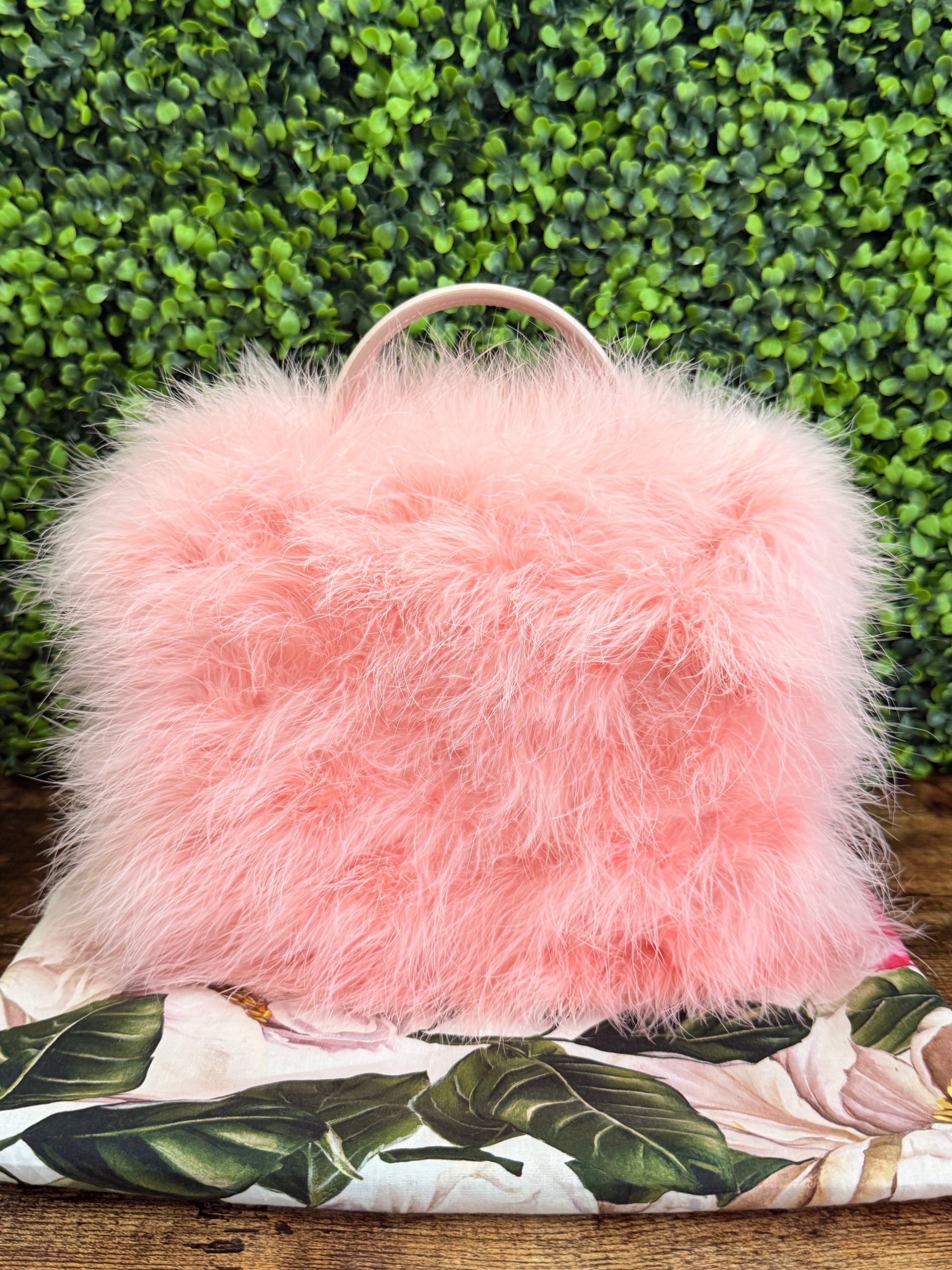 Dolce & Gabanna Pink Fluffy Marabou