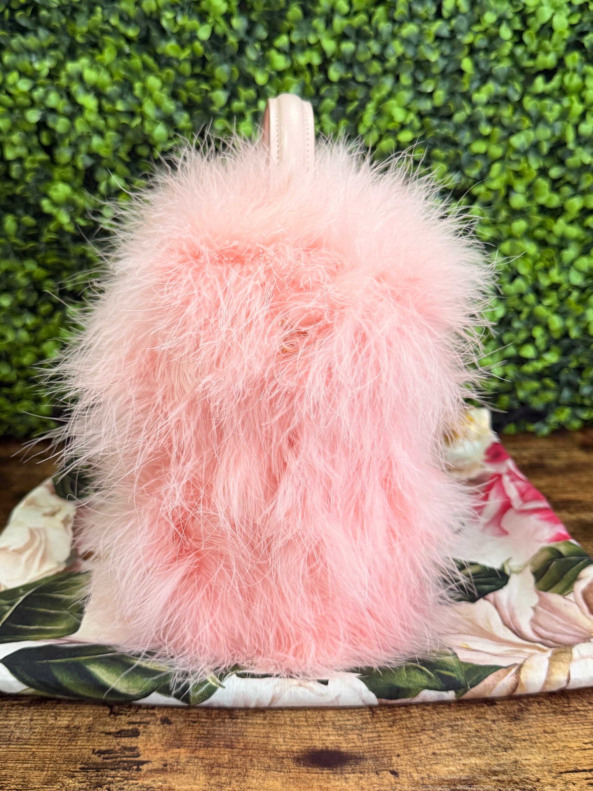 Dolce & Gabanna Pink Fluffy Marabou