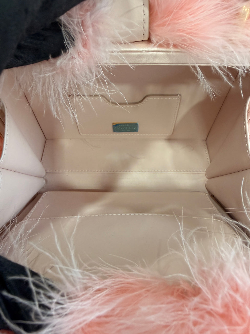 Dolce & Gabanna Pink Fluffy Marabou