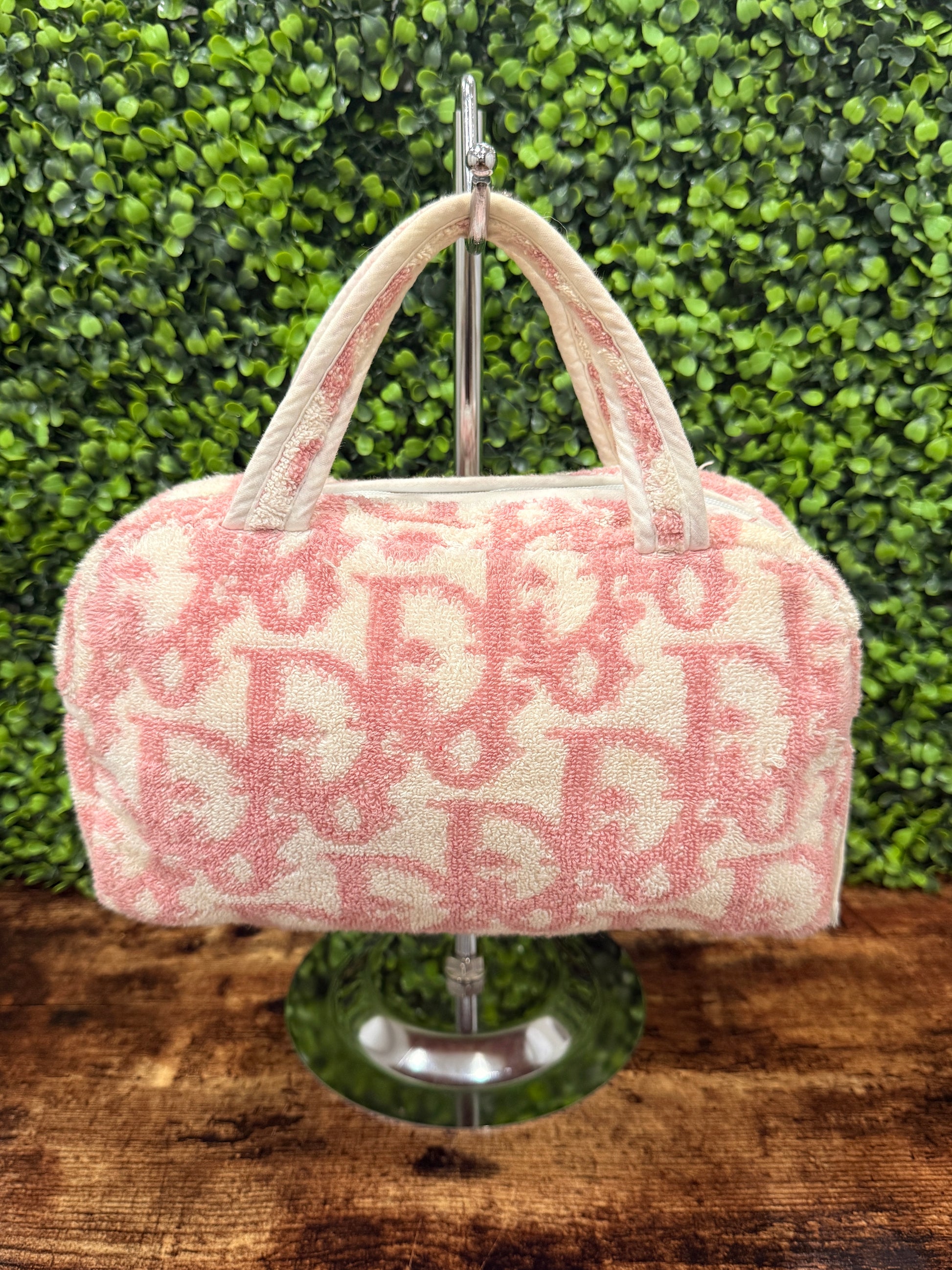 Dior Trotter Pink Pyle Handbag