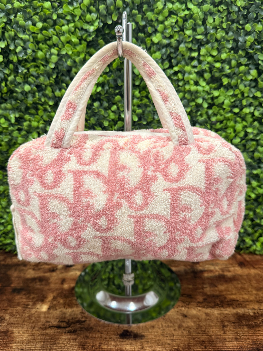 Dior Trotter Pink Pyle Handbag