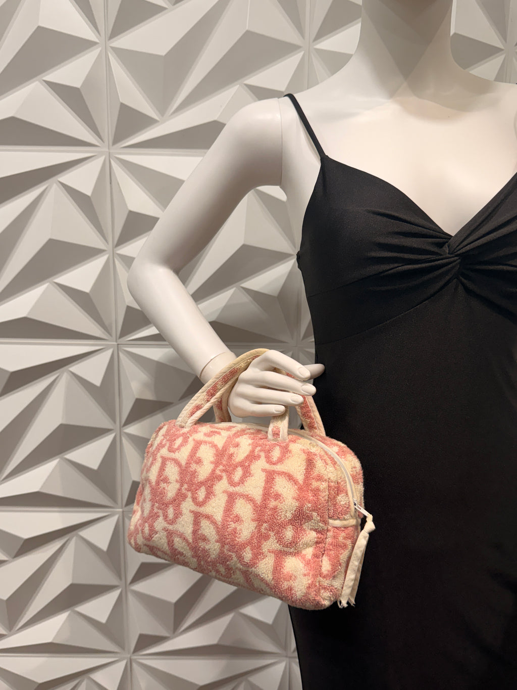 Dior Trotter Pink Pyle Handbag