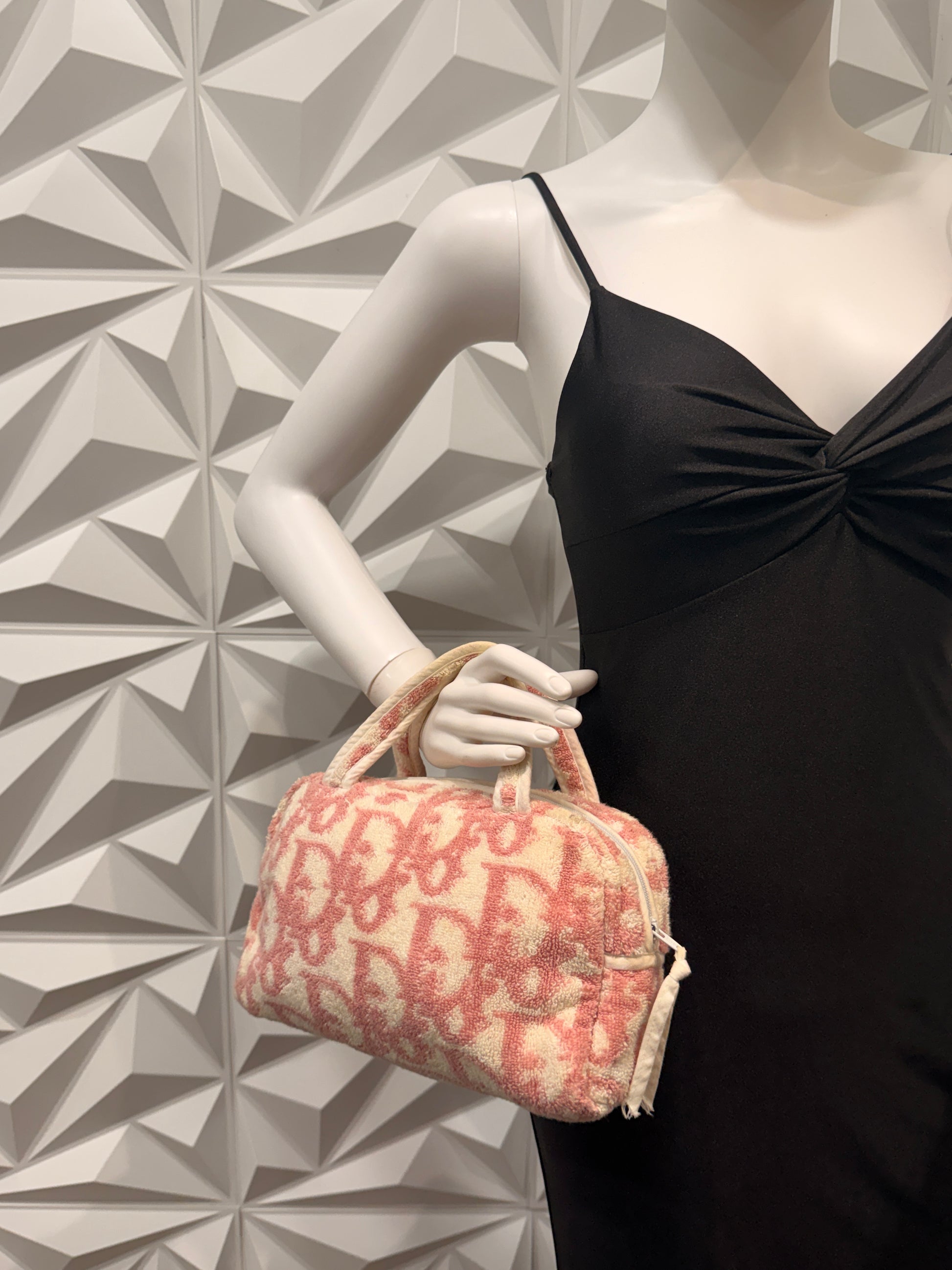 Dior Trotter Pink Pyle Handbag
