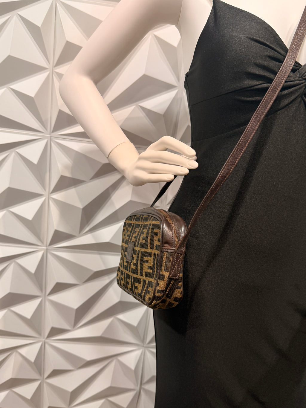 Fendi Zucca FF Crossbody Bag